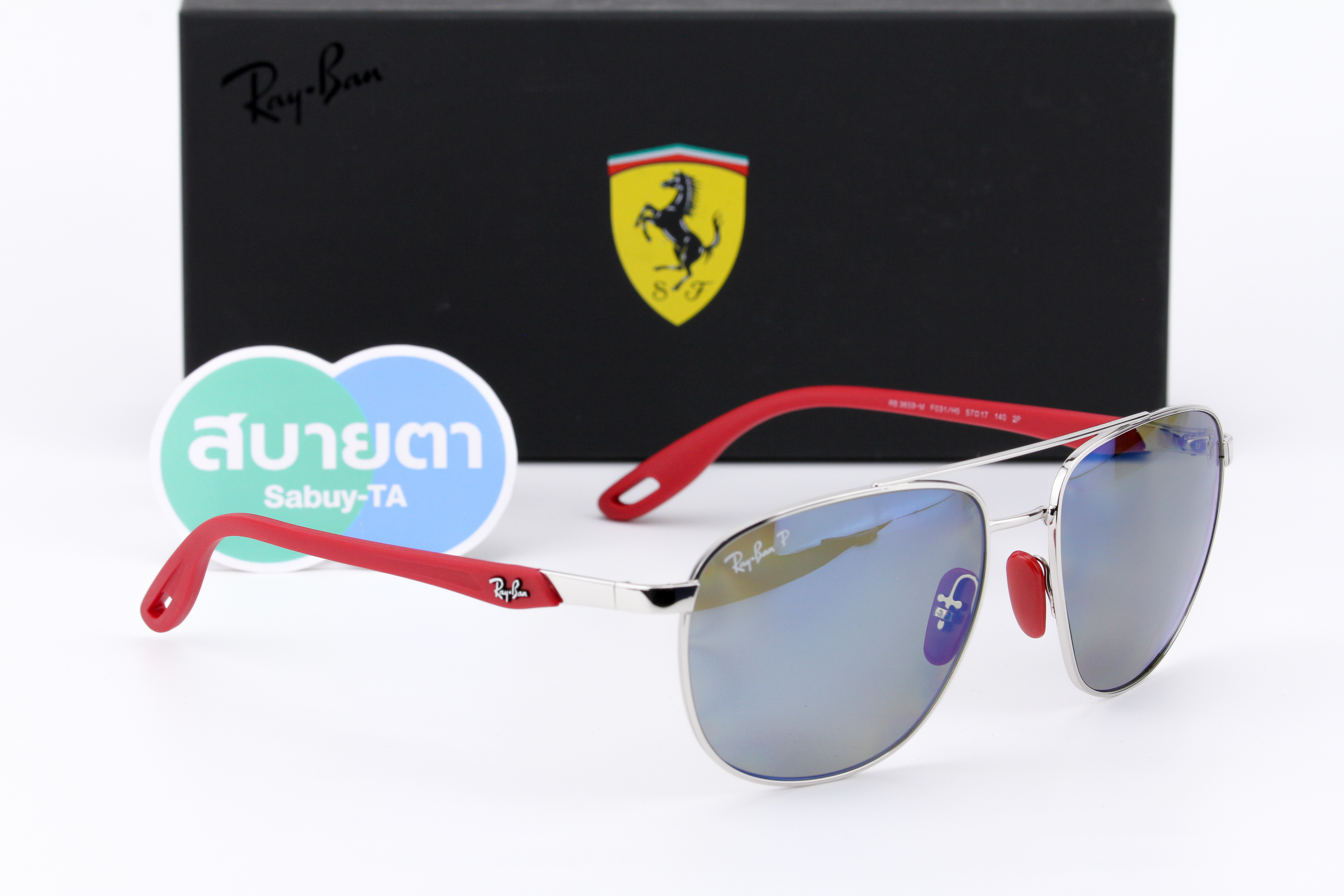 RayBan Ferrari Collection RB3659M F031H0 Polarized Lens