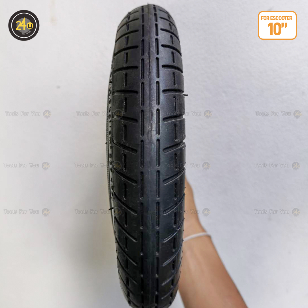 (1 Set) ยางนอก+ยางใน 10 นิ้ว ยางเติมลม Outer&Inner Tube 10x2.125 Inch (ยางสกู๊ตเตอร์)