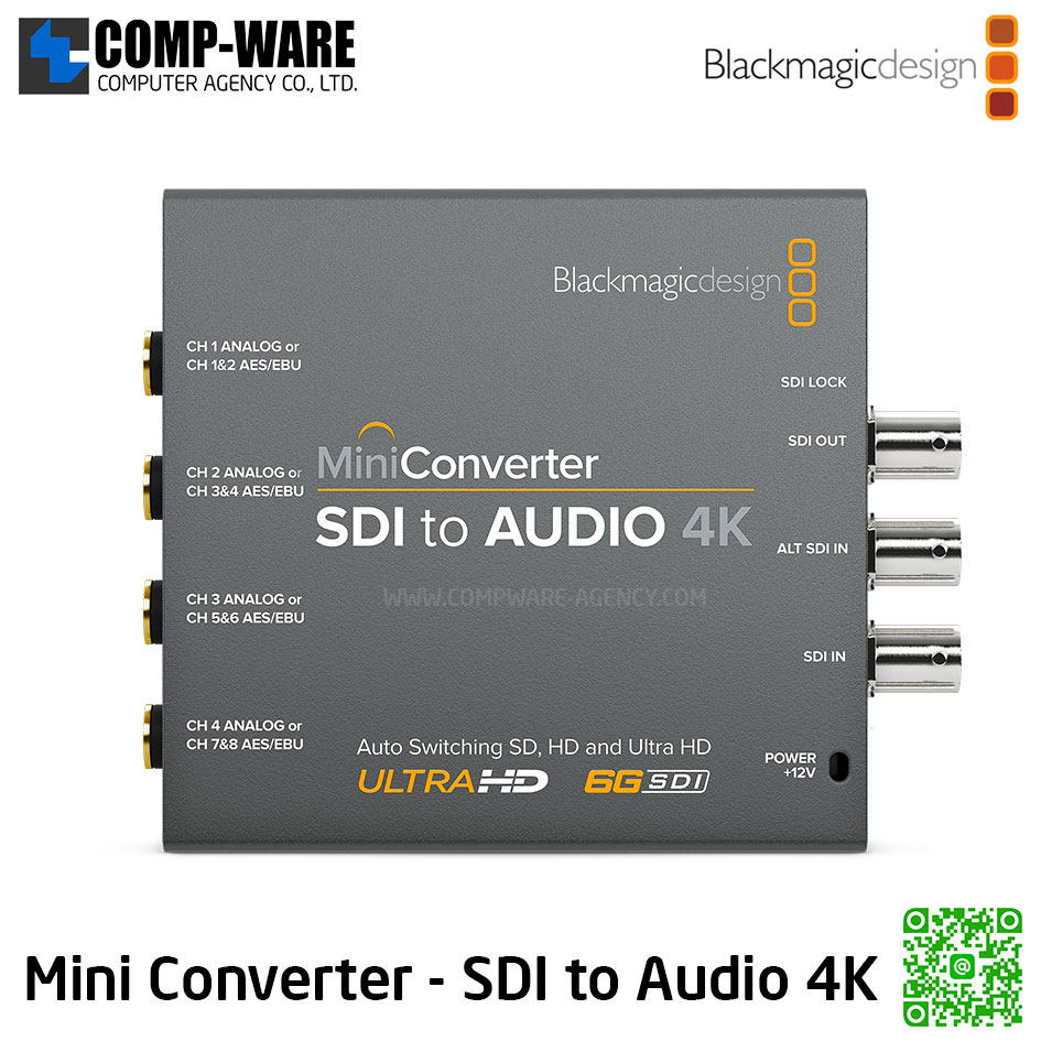 Blackmagic Mini Converter - SDI to Audio 4K