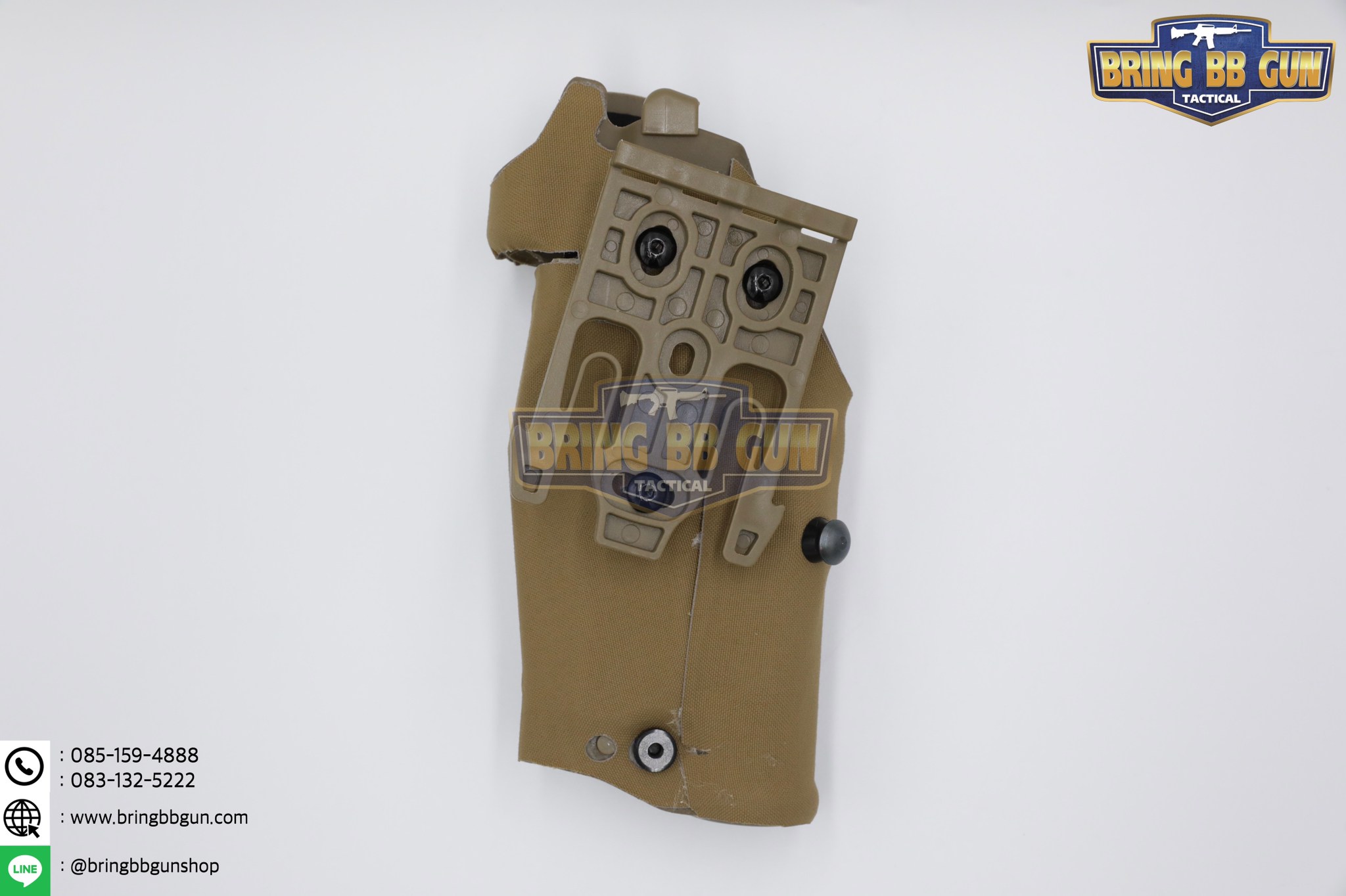 ซองปืนพกนอกปลดนิ้วโป้ง สำหรับGlock และ ไฟฉาย (Glock 17 + X300) ◼ มือขวา ◼