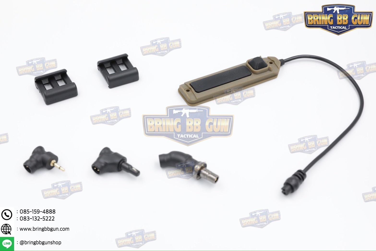 สวิตช์หางหนู Dual Function Wire Switch Pro (3in1) (สวิตช์หางหนูแบบถอดเปลี่ยนหัวแจ็คได้) (Dual Function Wire Switch PRO) (Remote Dual Swwitch For WeaponLights)