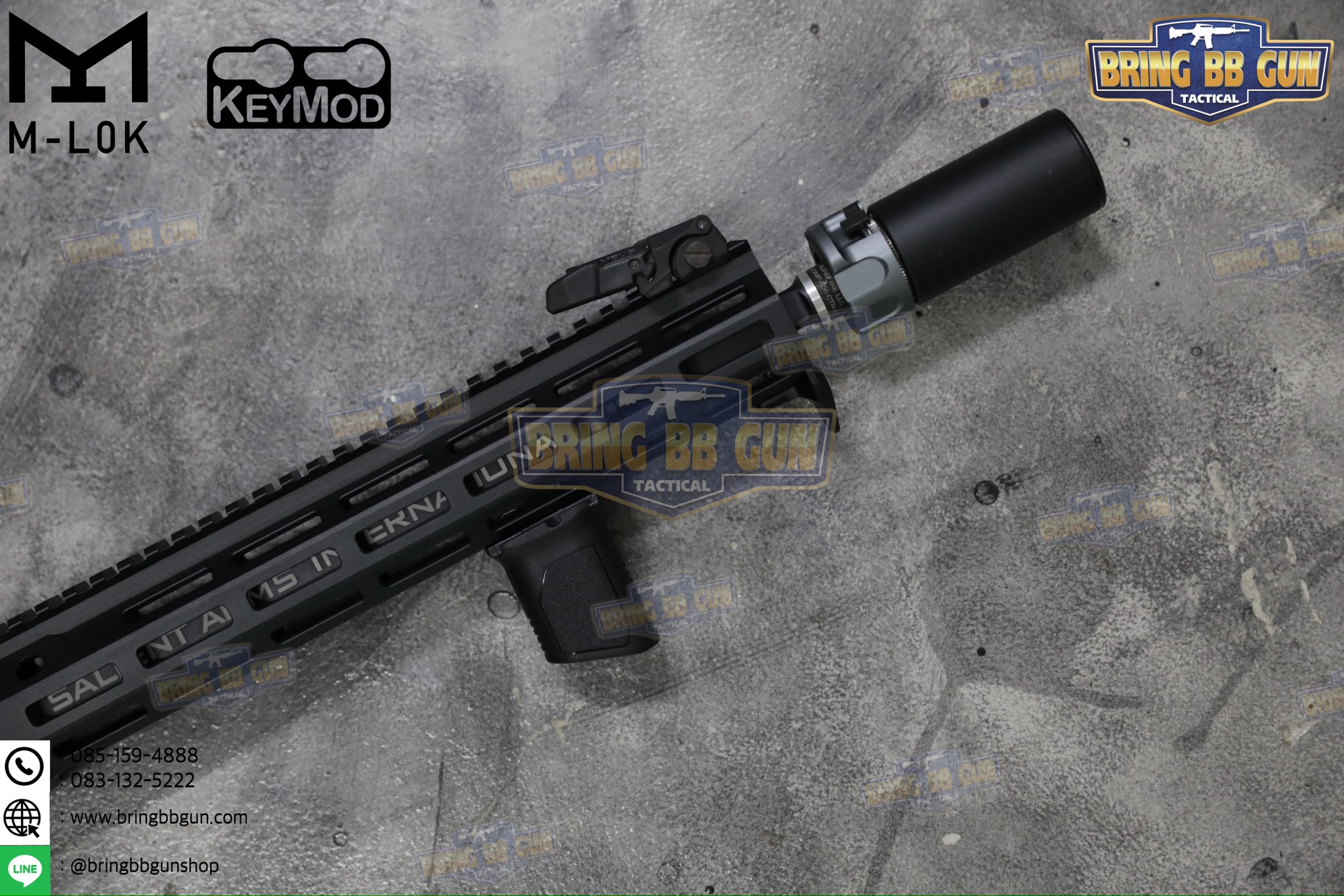 กริ๊ปมือหน้า STRIKE AVG (รุ่นสั้น) (ใช้ได้กับชุดหน้าระบบราง M-Lok และ ระบบราง Keymod เท่านั้น)