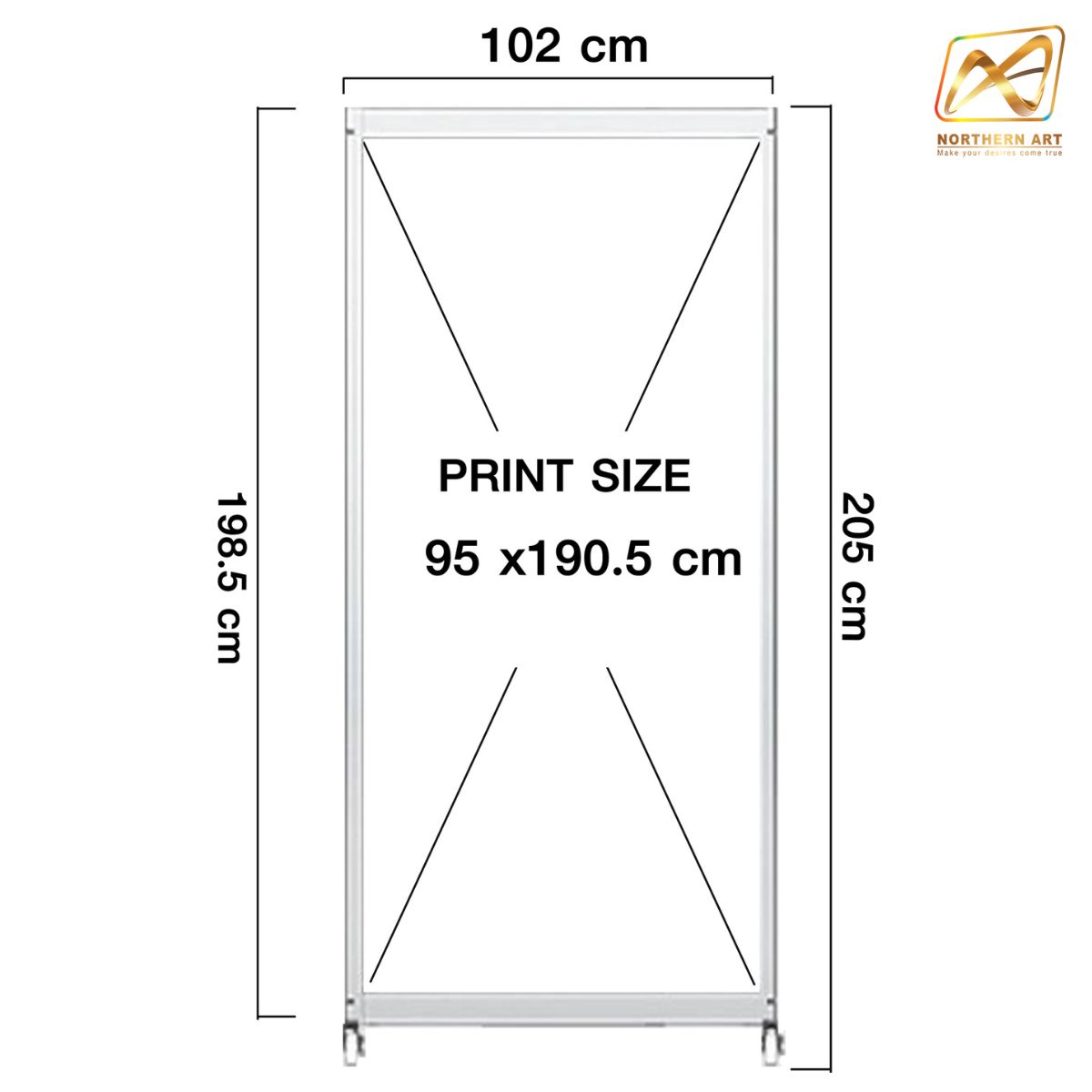 บอร์ดจัดนิทรรศการ แบบตั้งตรงต่อเนื่อง 3 บาน พร้อมล้อ และชุดค้ำยัน โครงอะลูมิเนียม ถอดประกอบได้ เคลื่อนย้ายสะดวก