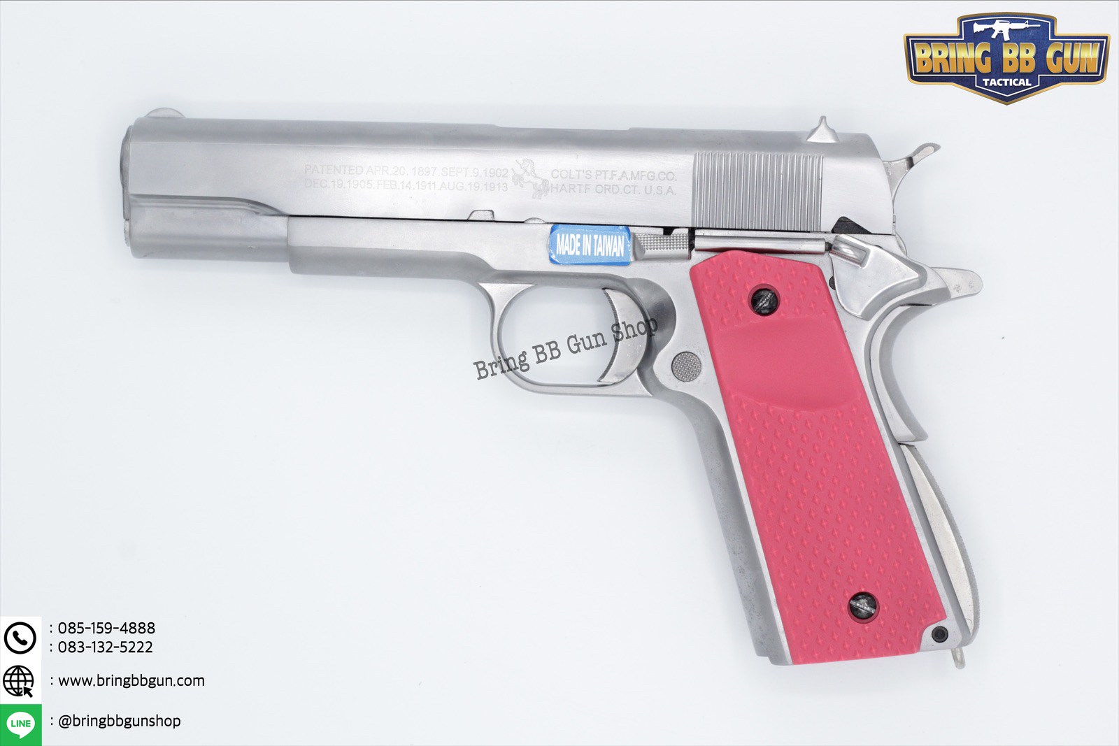 ประกับปืน M1911 รุ่น F01 (ลายข้าวหลามตัดเล็ก)