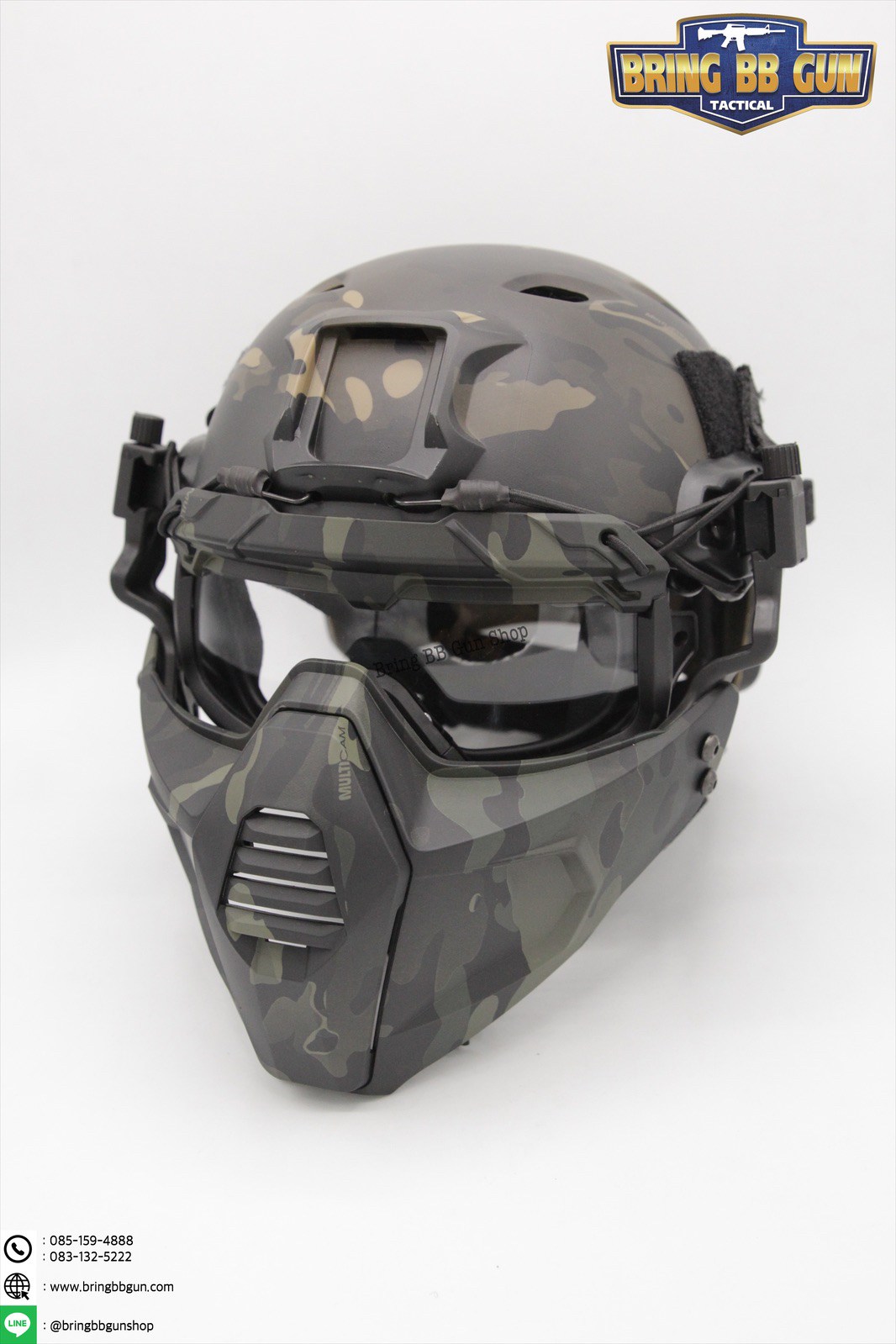 Multidmentional Split Type Mask Set (ชุดหน้ากากติดหมวกฟาส)