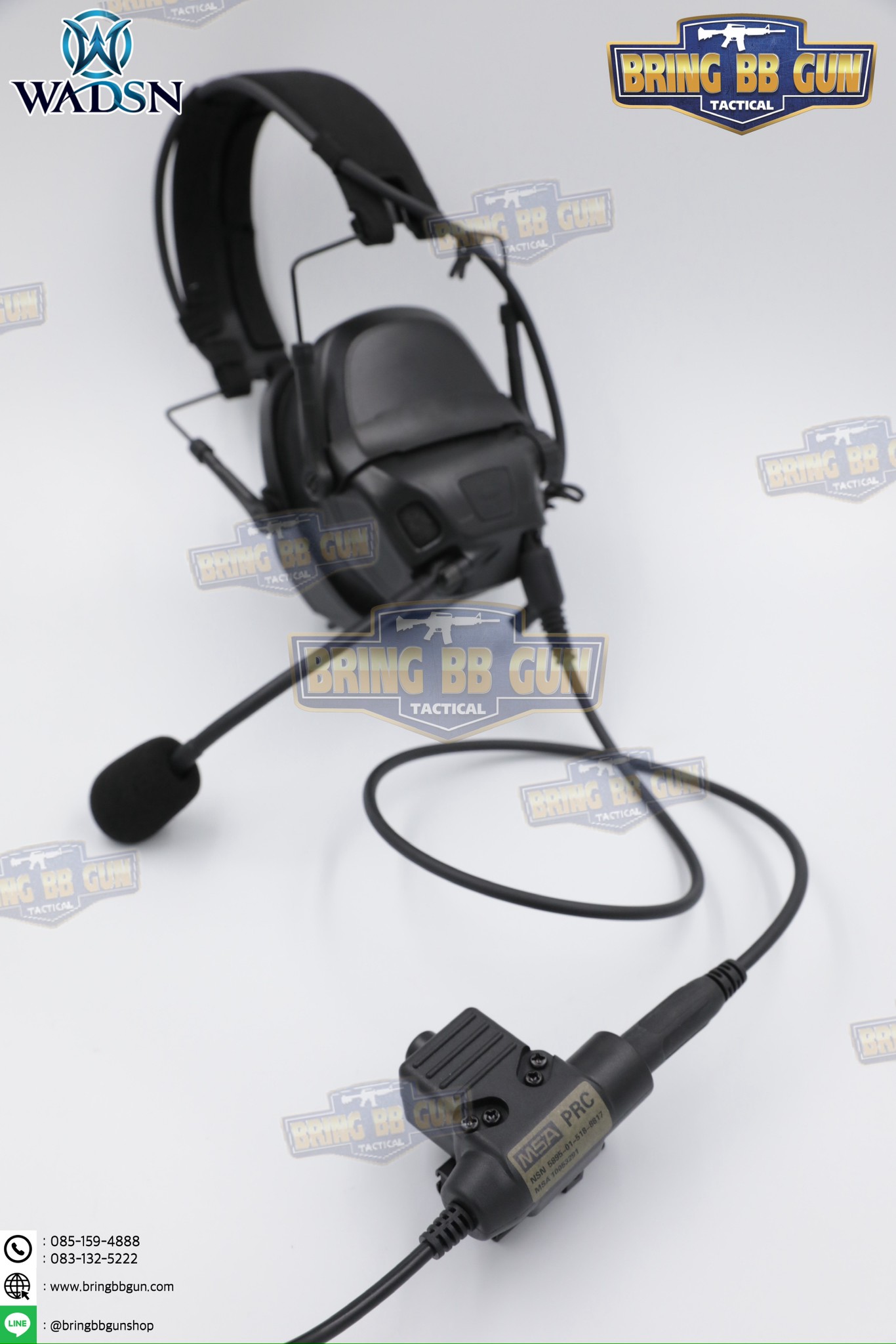 สาย PTT ทรง U94 ยี่ห้อ WADSN (สาย Push to Talk) (U94 PTT Military Standard Version)