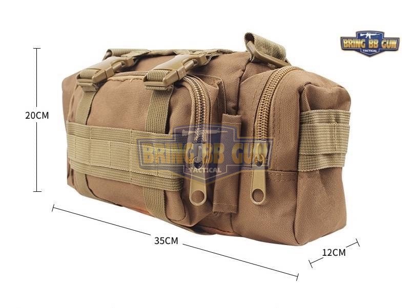 กระเป๋าสะพายข้าง+คาดเอว รุ่น กระเพาะหมูเล็ก