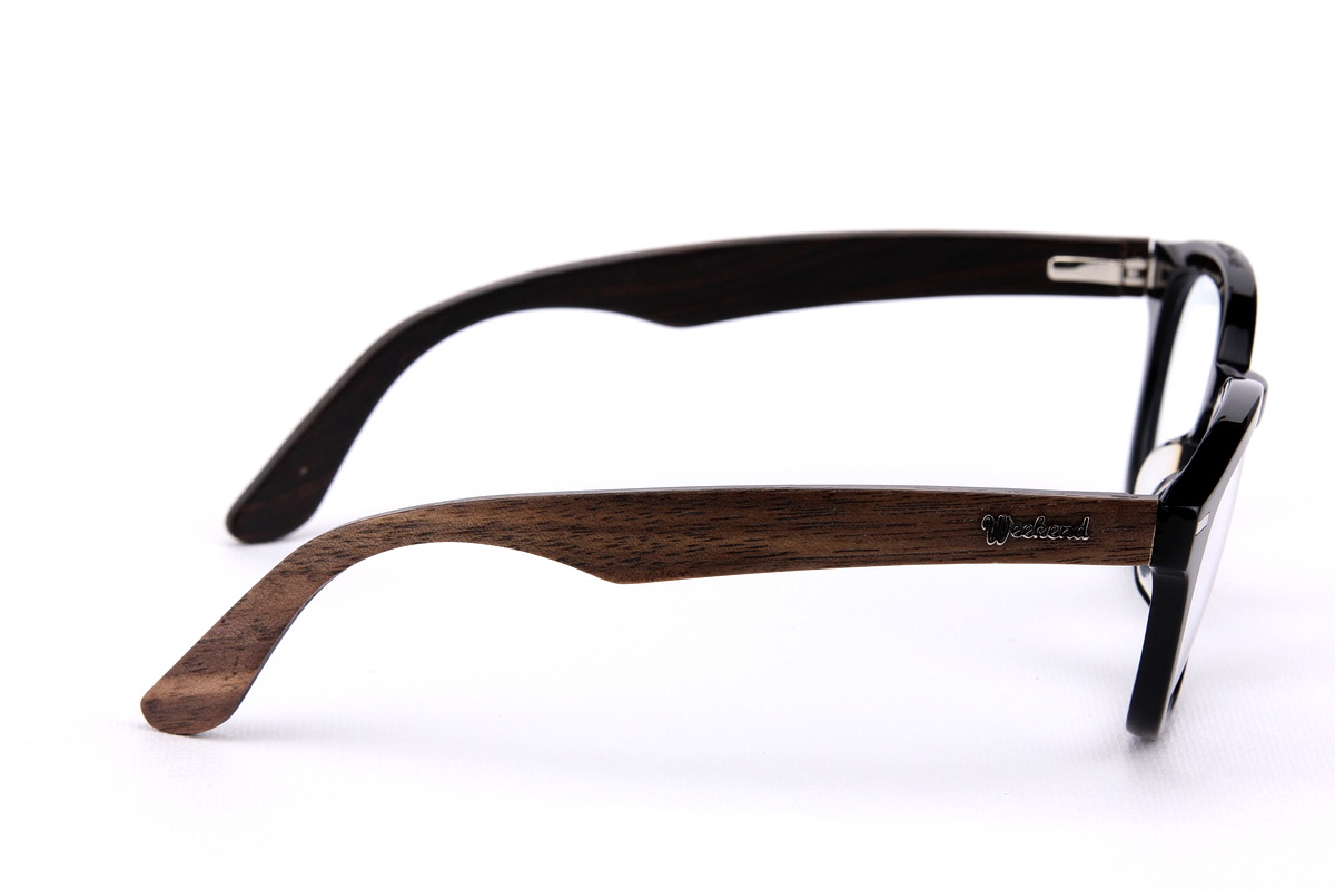 กรอบแว่นสายตาขาไม้ Weekend Duet Collection Tokyo Black (Dark)