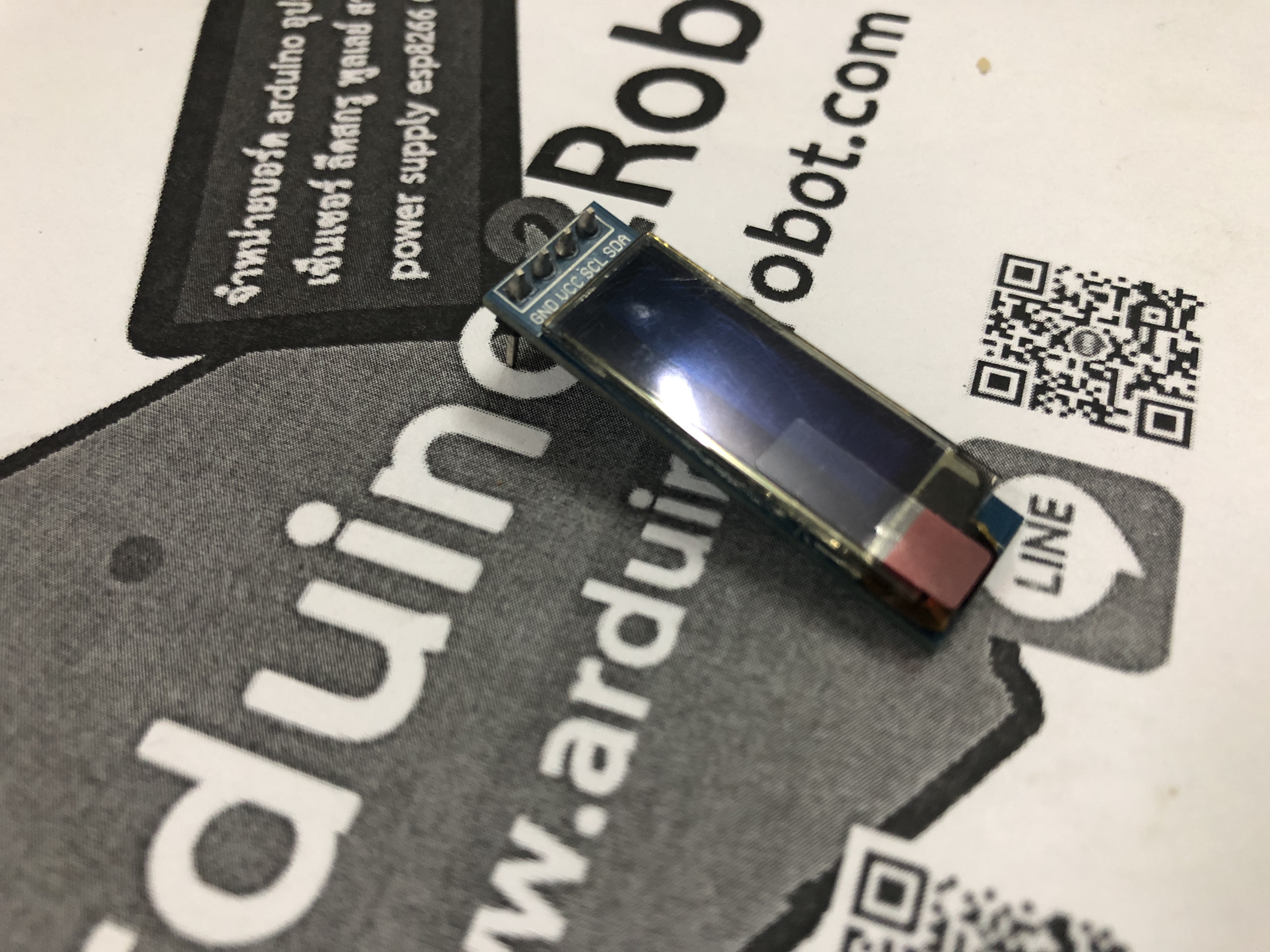 0.91 Inch 128x32 I2C Blue OLED Module