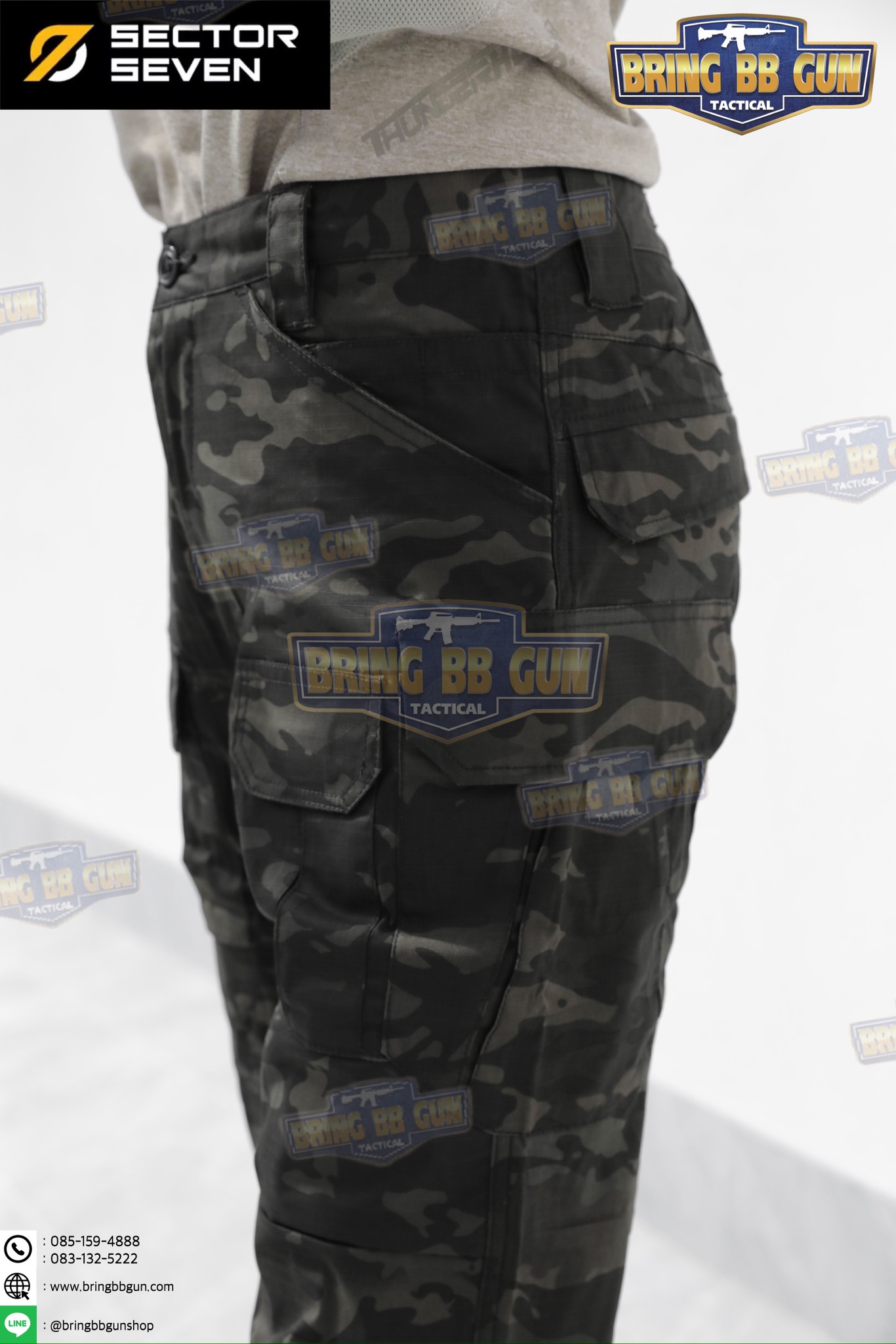 กางเกงขายาว Sector Seven รุ่น IX2 สีพราง (ผ้าตาราง) (ผ้าบาง)