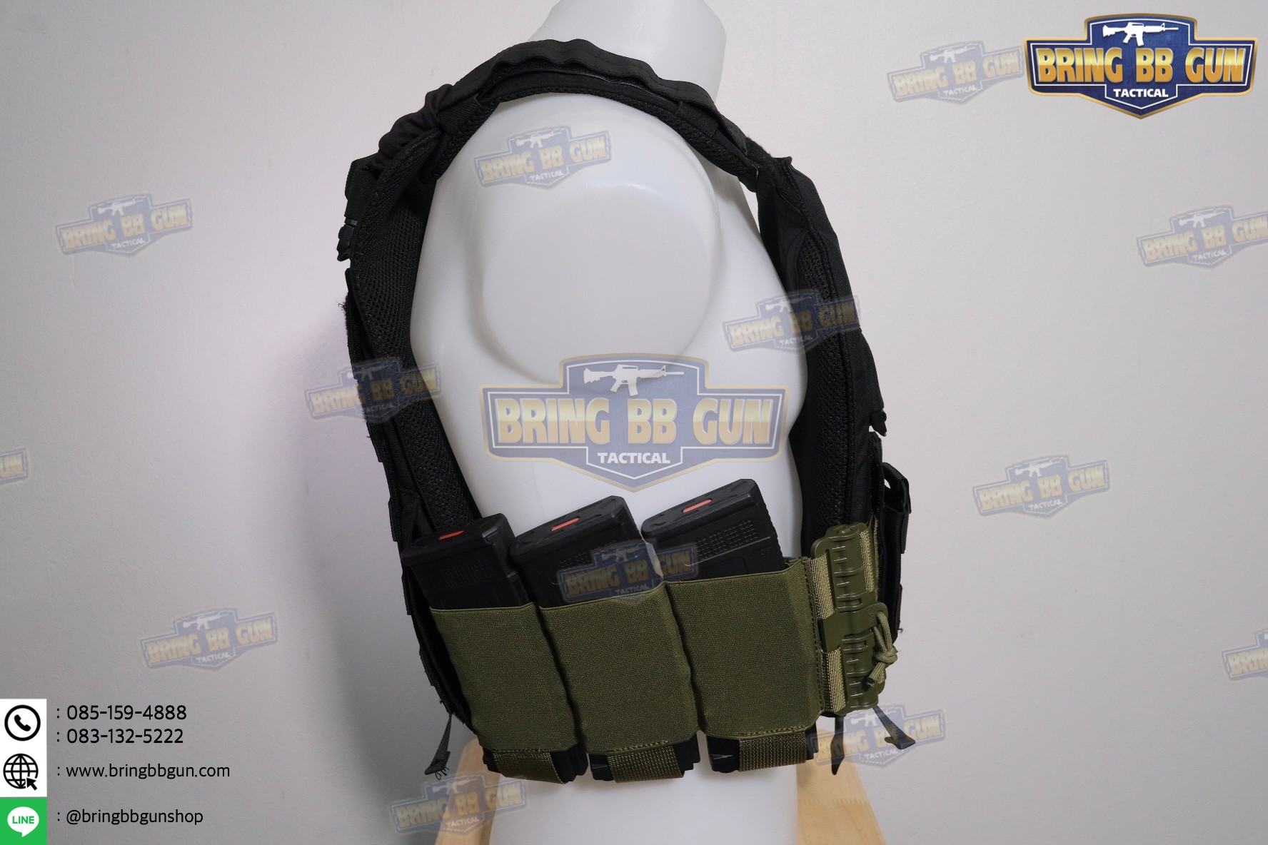 ชุดเซ็ตปลดเสื้อเกราะไว (ชุดสายโอบ-ปลดไว แบบยางยืด) (QD Elastic Cummerbund)