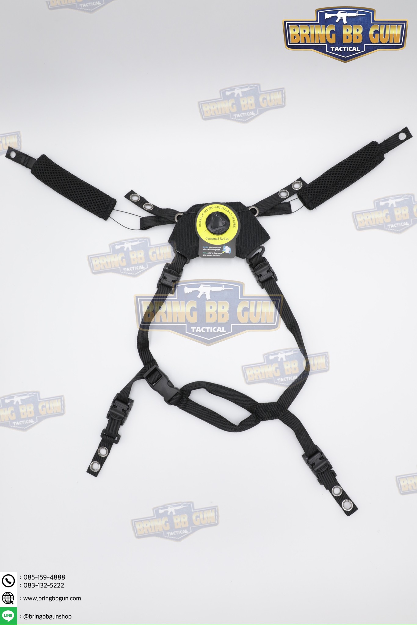 สายรัดคางปรับได้ ทรง EXFIL 3.0 (Exfil Helmet Boltless FIT Retention System) (EXFIL Tactical Helmet Suspension Hanging Strap BOA System Strap) (Team Wendy)