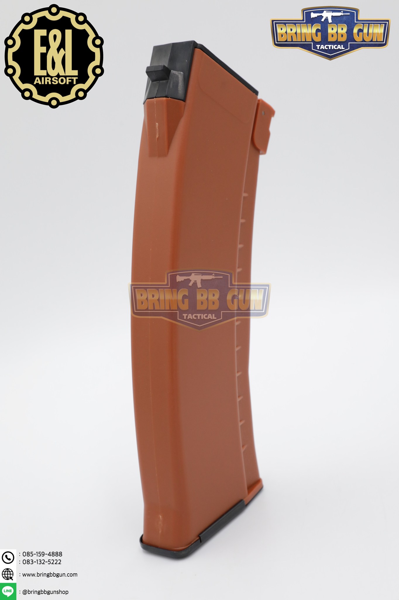 แม็กกาซีน AK74 ยี่ห้อ E&L แบบstand(ไม่ต้องปั่น) ทรง บอดี้พลาสติก (AK Mid-cap magazine)