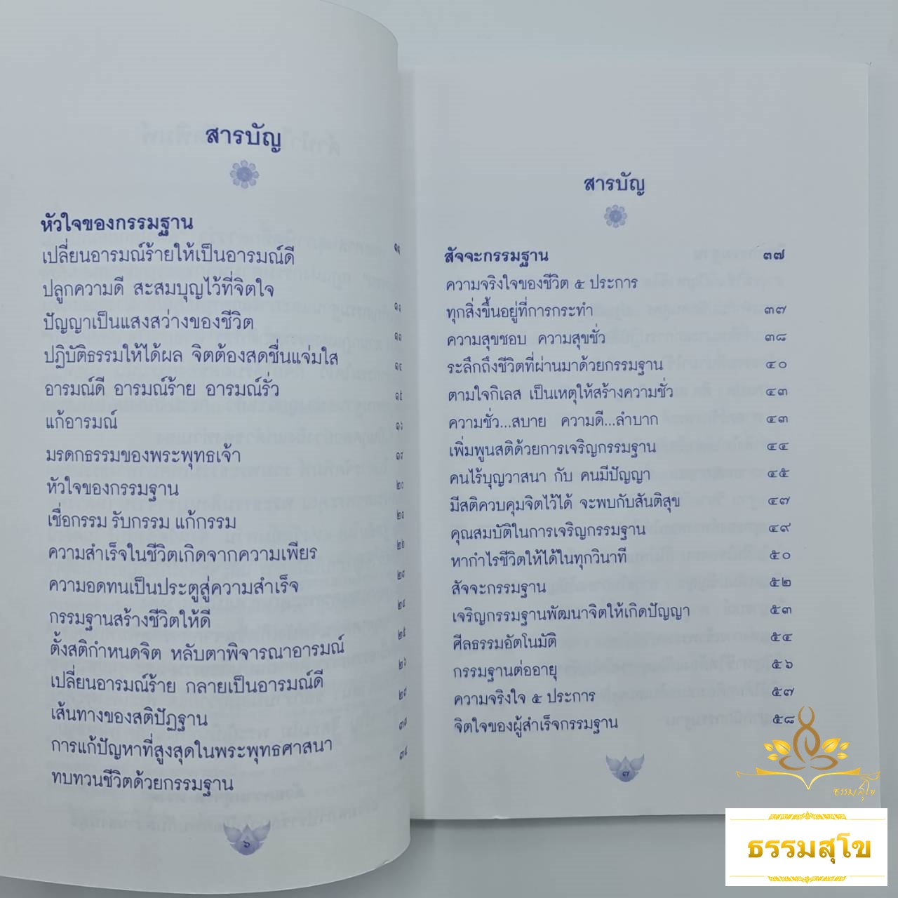 หัวใจของกรรมฐาน : เปลี่ยนอารมณ์ร้ายให้เป็นอารมณ์ดี (หนังสือมีสภาพเก่า)