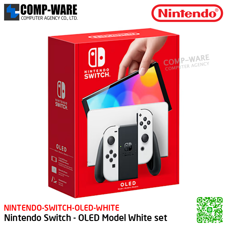 NINTENDO Switch (OLED model) with White Joy-Con (Hardware)