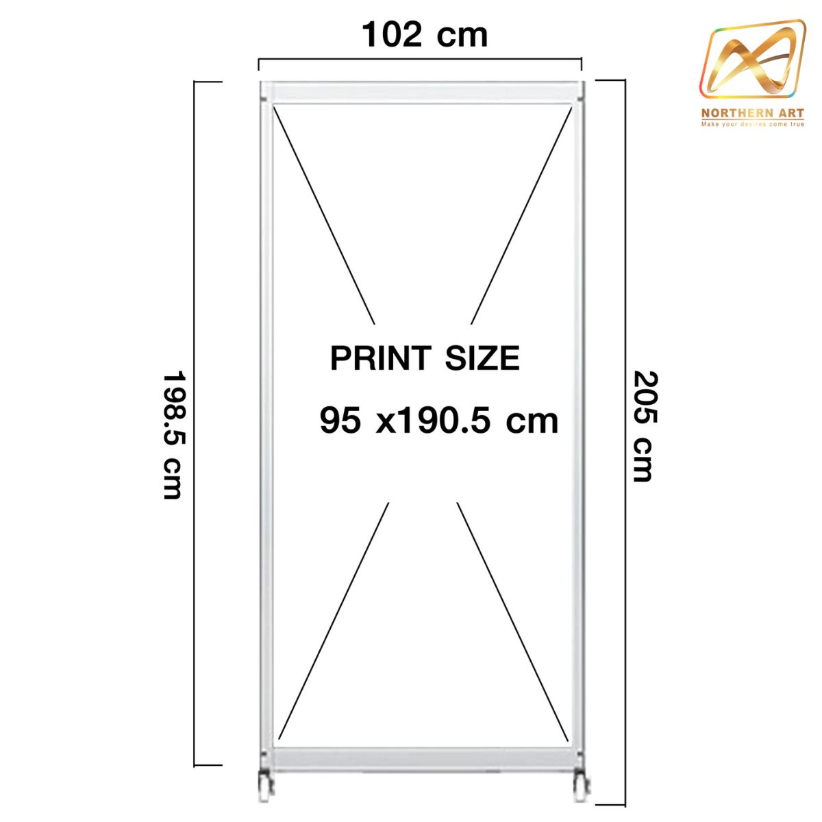 เช่าบอร์ดนิทรรศการ แบบตั้งเดี่ยว พร้อมล้อ ขนาด 100x200 ซม. พับเก็บได้ เคลื่อนย้ายสะดวก พร้อมบริการติดตั้งและรื้อถอน