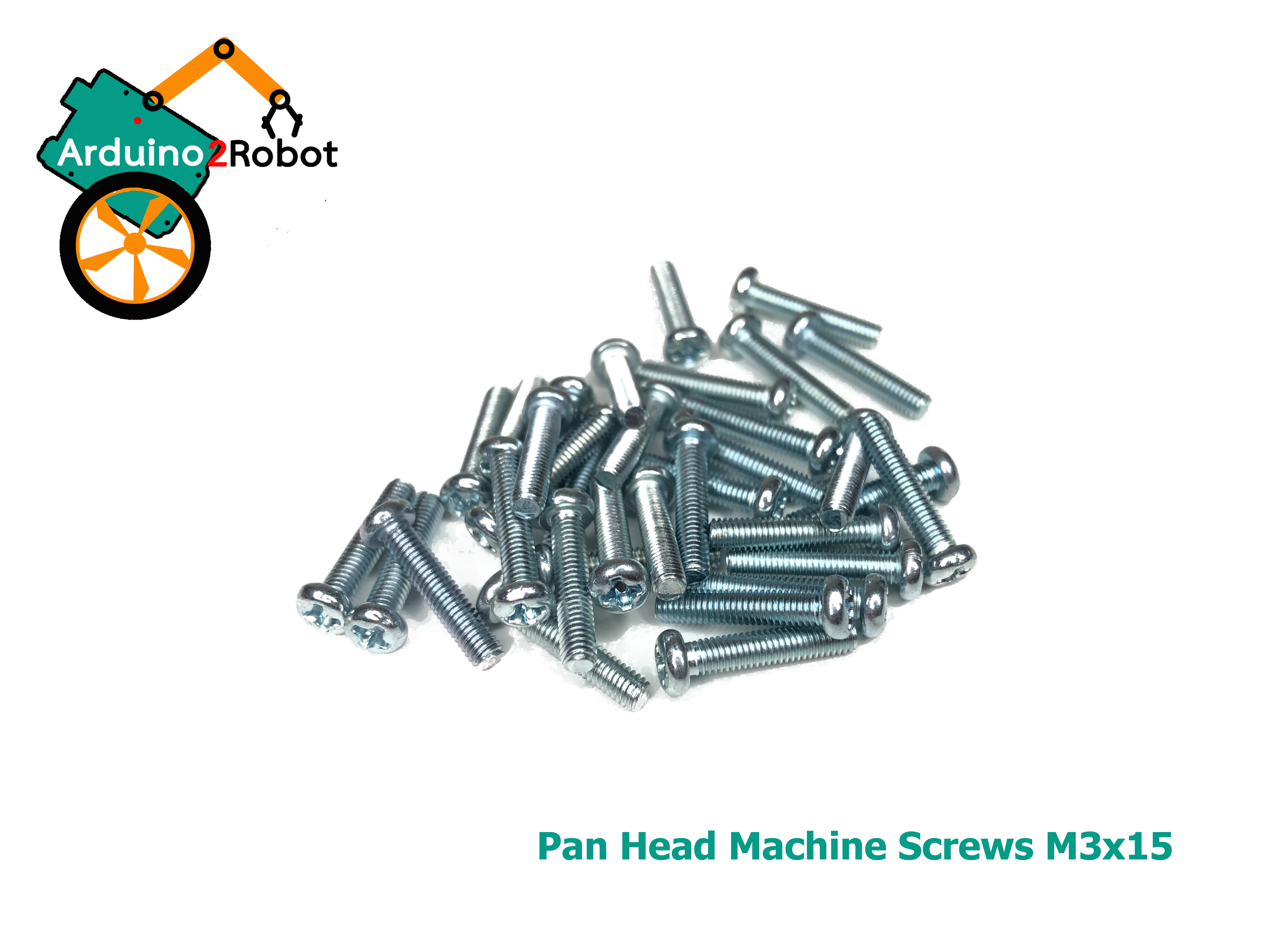 สกรูหัวแฉกเหล็ก M3x15 ความยาวเกลียว 15 mm (pan head machine screw)