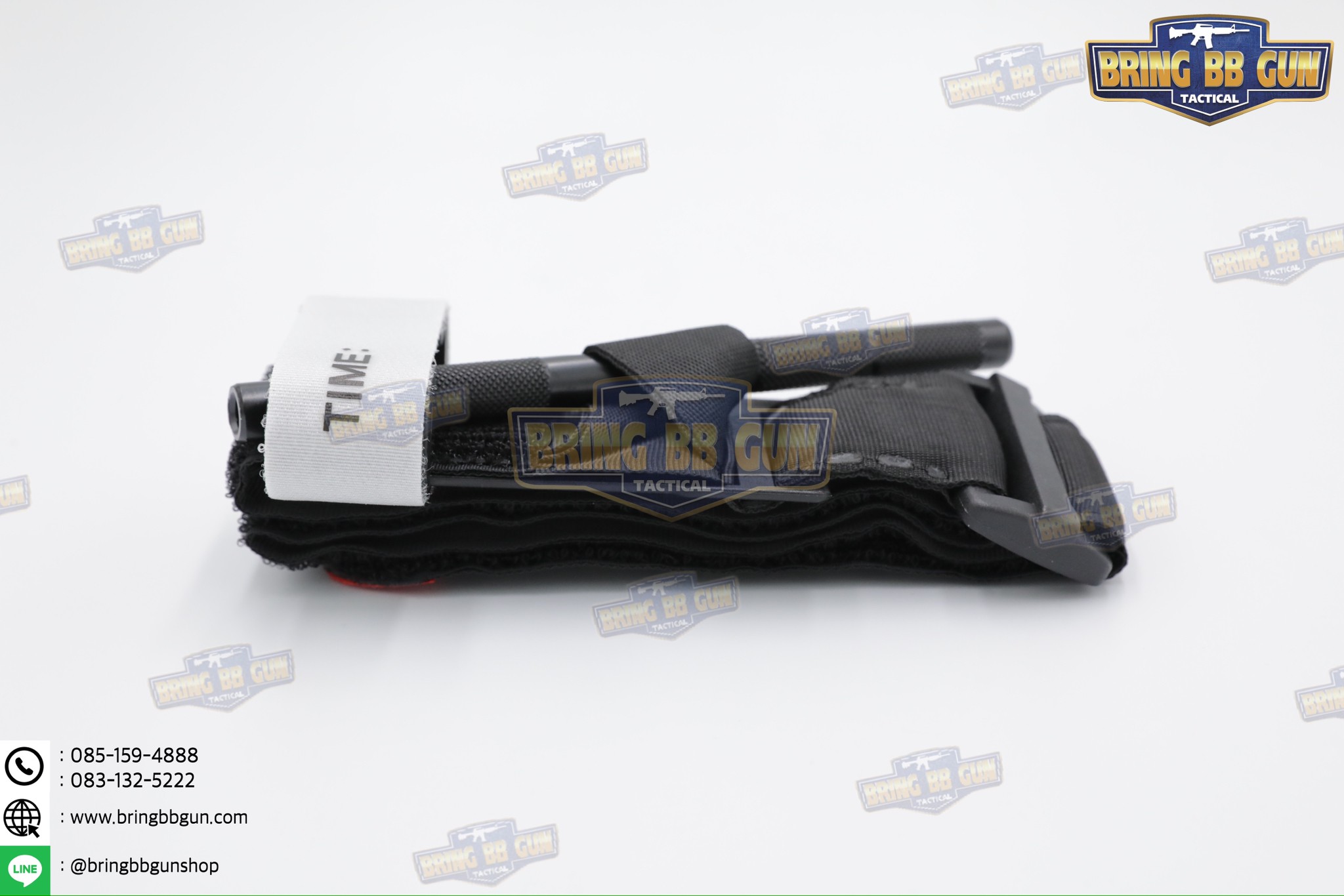 ทูนิเก้ สายรัดห้ามเลือด ก้านโลหะ รุ่น กว้านขันชะเนาะ (Windlass) (สายรัดห้ามเลือดในสนามรบ) (Tourniquet) (Military Tourniquet)