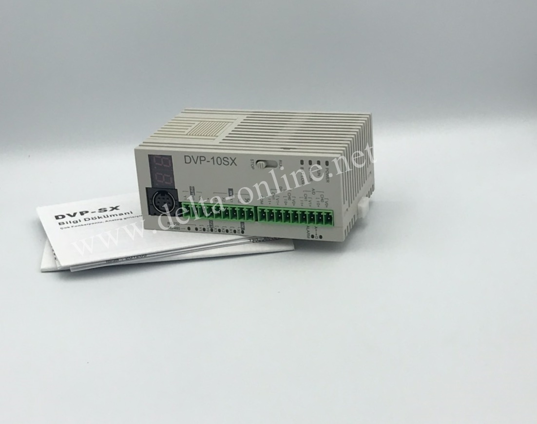 Delta PLC DVP10SX11R Input 4DI,2AI / Output 2DI,2AO 24V (Relay)