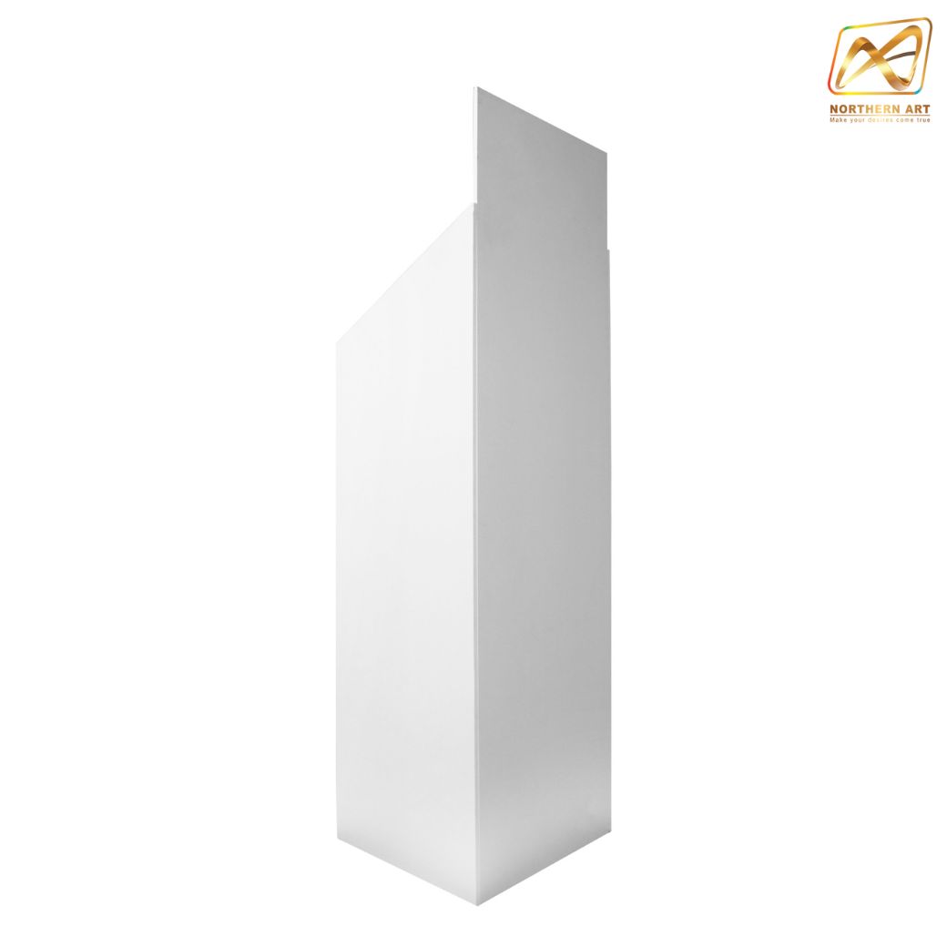 ชั้นวางสินค้าพลาสวูด 4 ชั้น ขนาด (W)36.5 x (D)35 x (W)135 ซม. พลาสวูดหนา 8 มม.พร้อมงานพิมพ์สติ๊กเกอร์