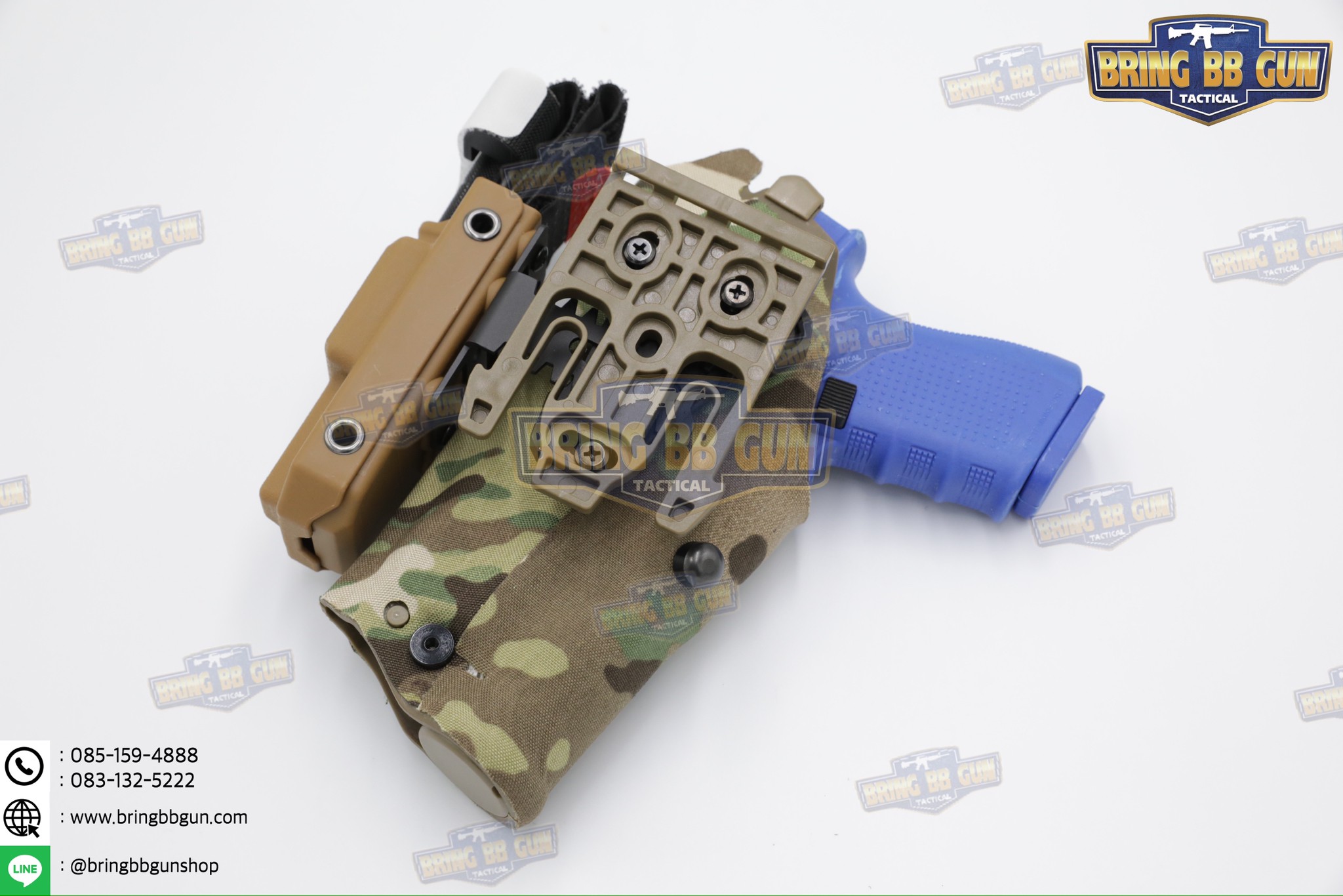 เพลทเสริมซองปืนติดเพ้าทูนิเก้ รุ่น NCP2 (แผ่นเพลทติดอุปกรณ์เสริมซองปืน) (Tourniquet Adapter Mount) (Tourniquet Adapter Mount for Safariland Holsters) (BBC NCP2) (NCP2 for Safariland Holsters) (Negative Cant Plate)