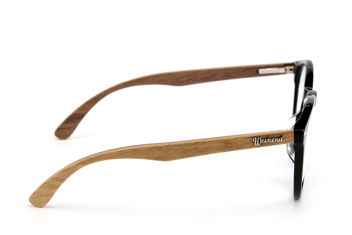 กรอบแว่นสายตาขาไม้ Weekend Duet Collection Seoul Black (Light)