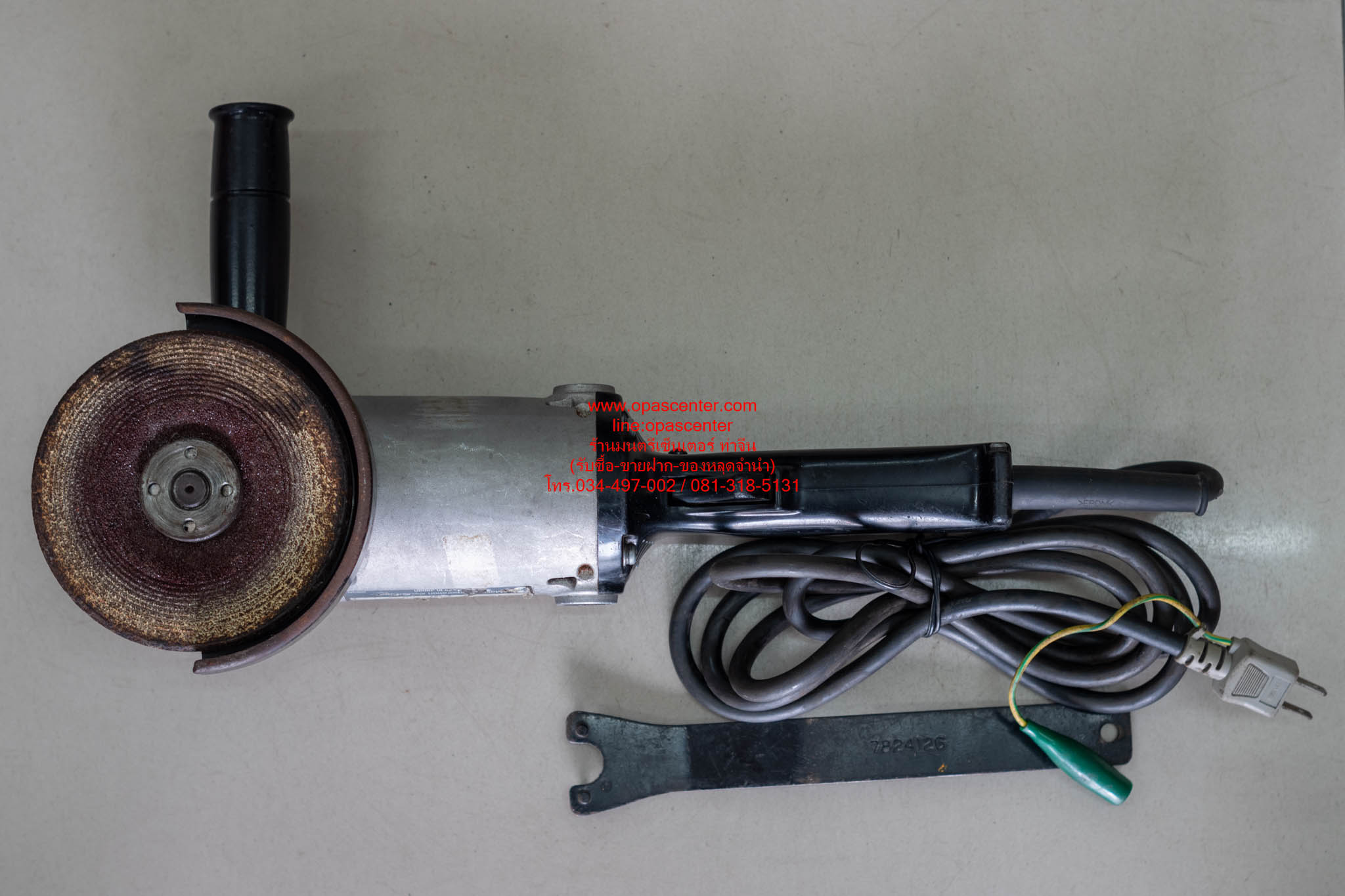 เครื่องเจียร์ไฟฟ้า 5" ยี่ห้อ Makita (JP) Angle Grinder เสื้ออลูมิเนียม 125mm รุ่น 9005N ญี่ปุ่น ของแท้ มือสอง สภาพใหม่