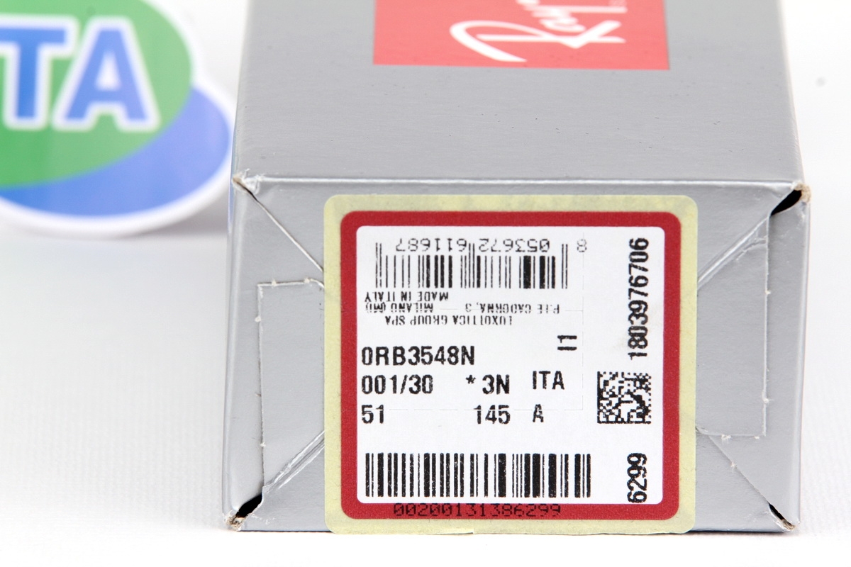 RayBan Hexagonal Flat Lens RB3548N 001/30