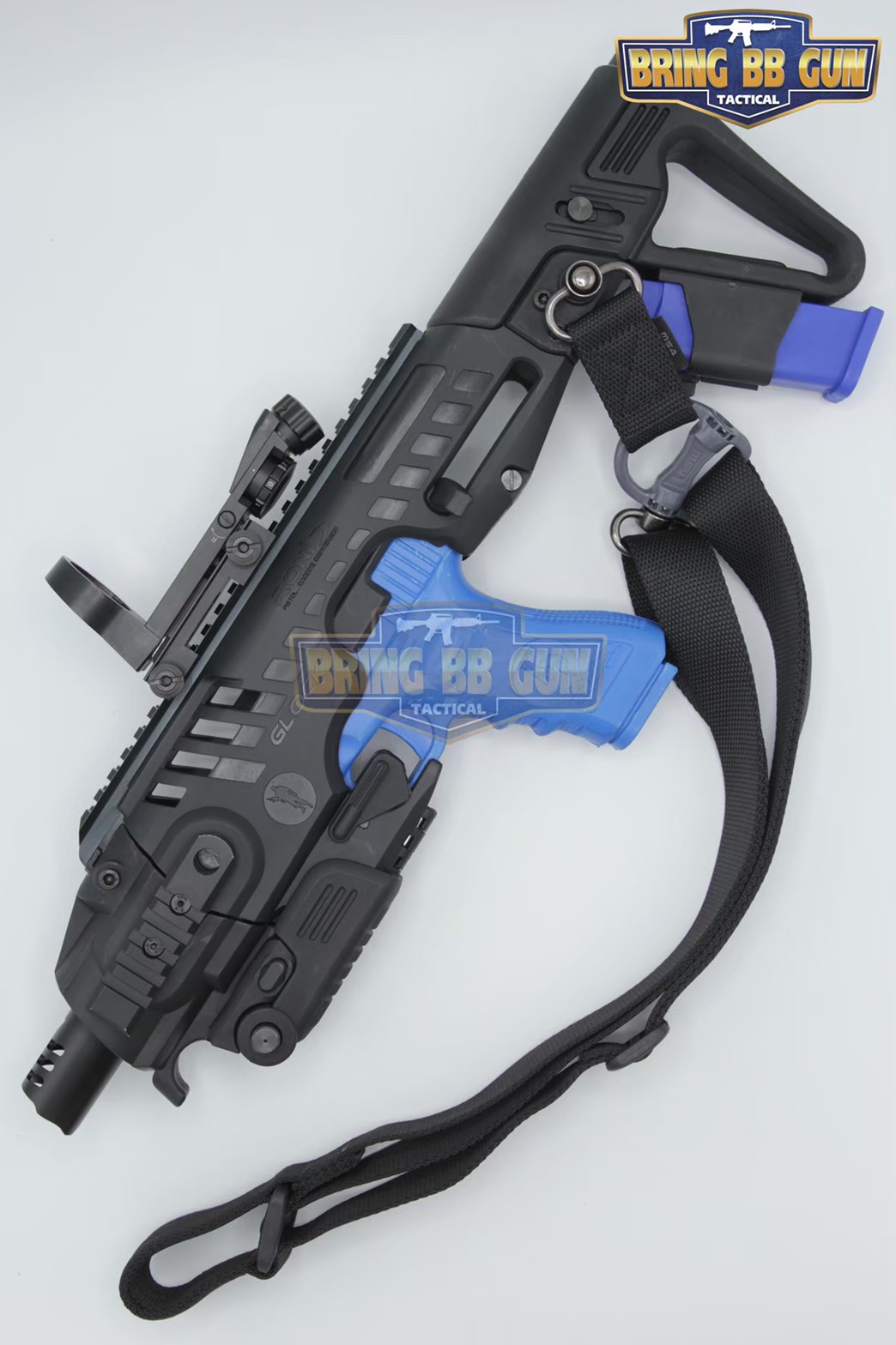 ชุดสุดคุ้ม Roni Gen 2 + เรทดอท + สายสะพายปืน ชุดประกอบปืนสั้น Roni Gen 2 (Glock) สำหรับปืนGlock17/18/19/22/23/25/26/31/32 (Toy Version)