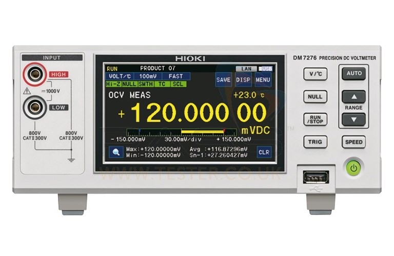 HIOKI DM7276-01 Precision DC Voltmeter มัลติมิเตอร์แบบตั้งโต๊ะ