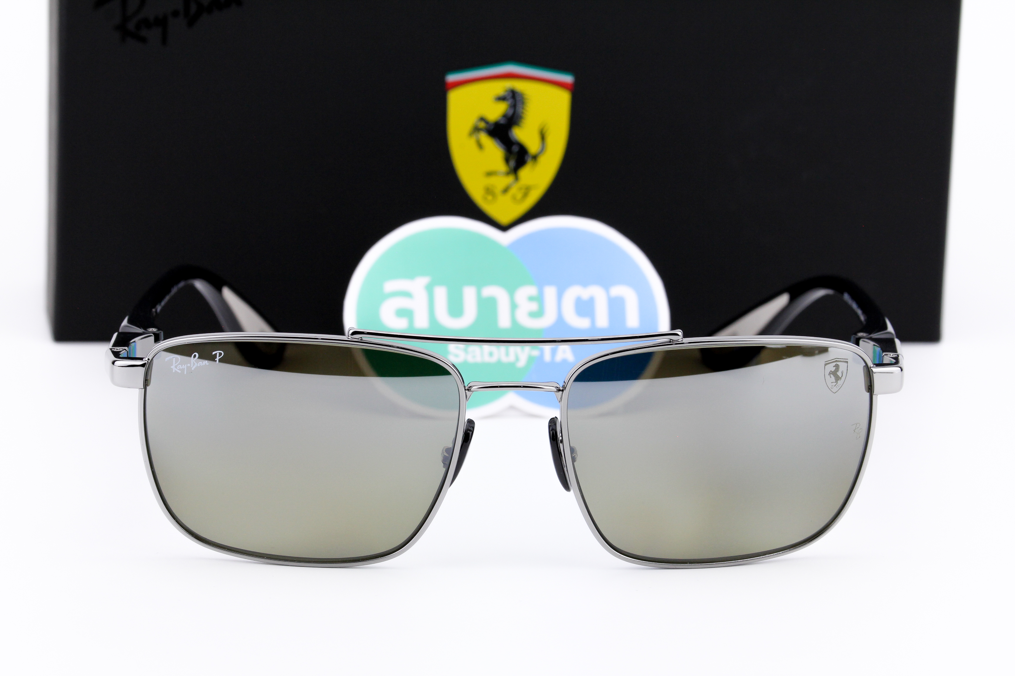 RayBan Ferrari Collection RB3715M F084/5J Polarized Lens