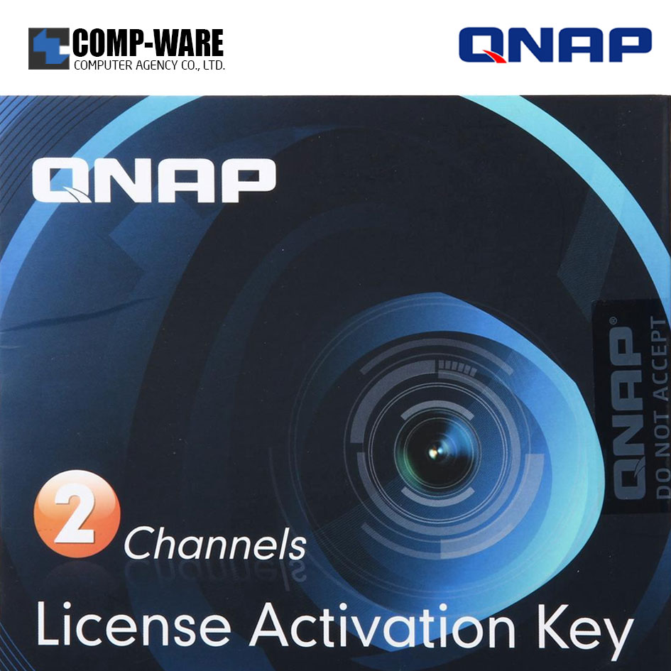 QNAP LIC-SW-SURVEILLANCE-2CH-EI ( 2 Camera License Activation Key for Surveillance Station Pro for QNAP NAS )