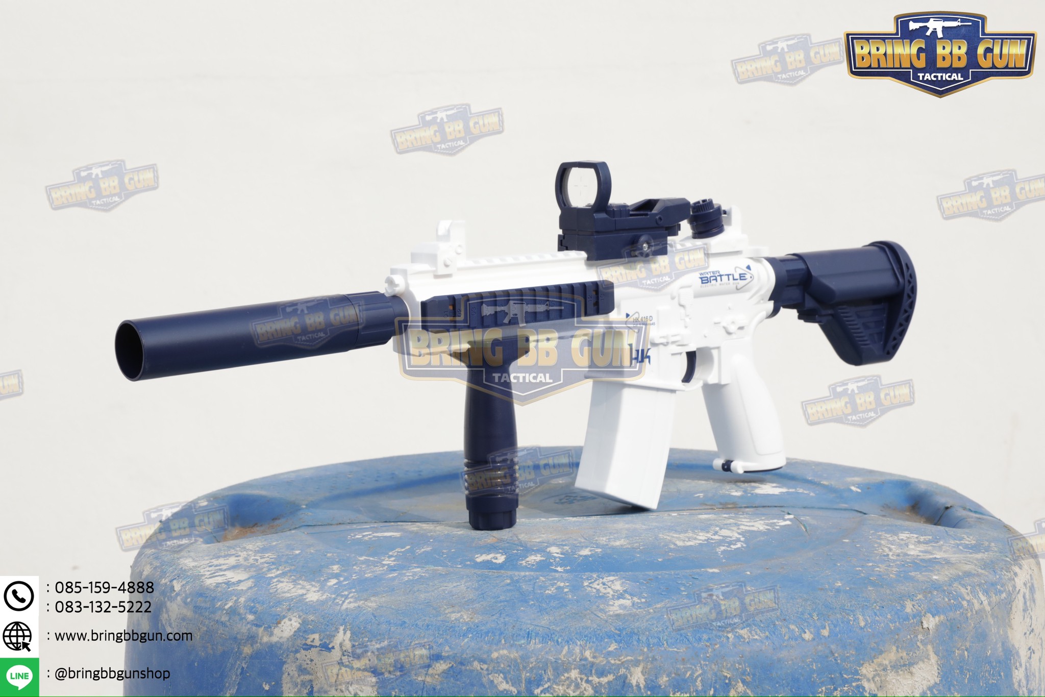 ปืนฉีดน้ำไฟฟ้า รุ่น HK416 (ปืนฉีดน้ำของเล่น) (ปืนฉีดน้ำอัตโนมัติ) (ยิงได้ต่อเนื่อง)