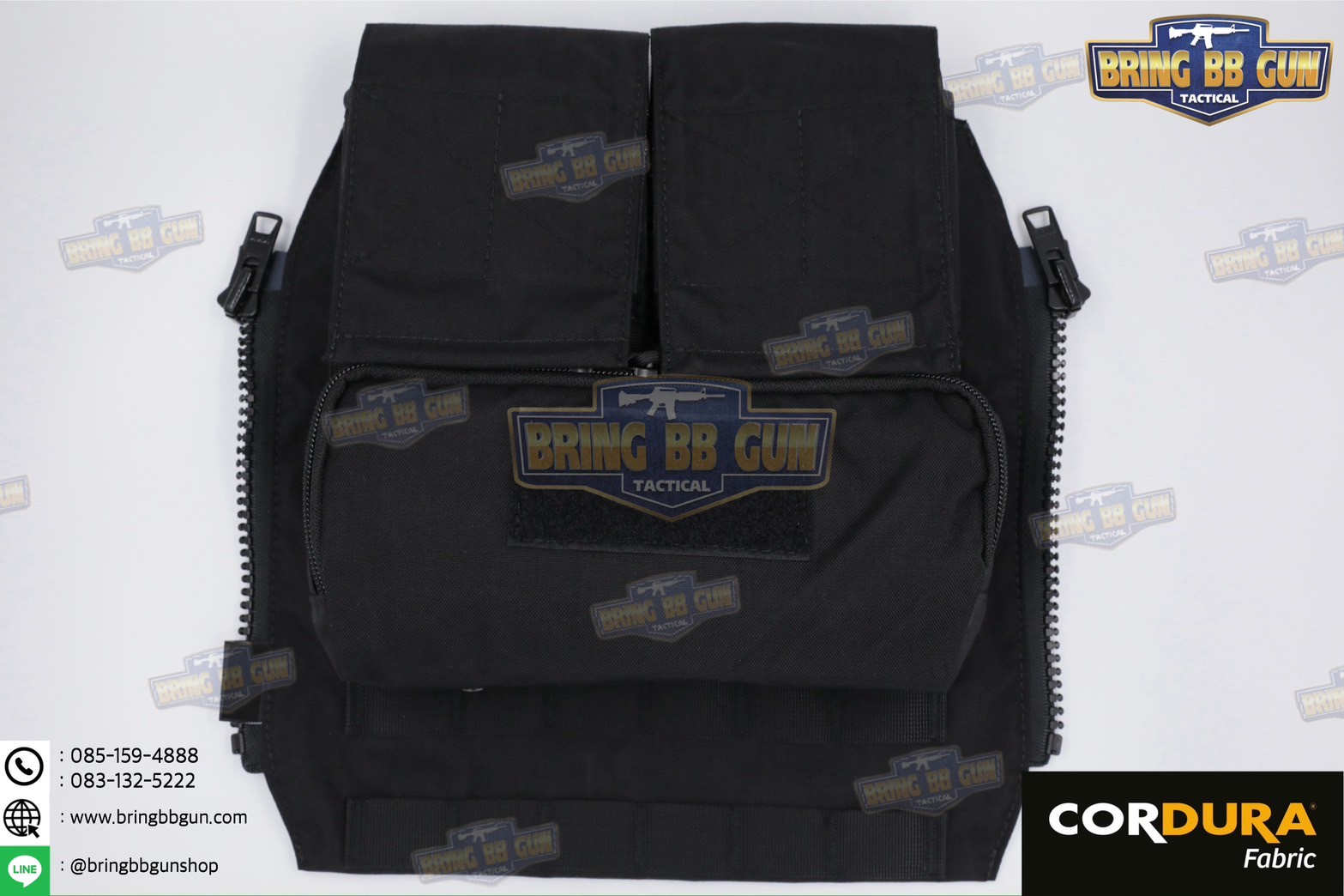 กระเป๋าติดเวส รุ่น Pouch Zip-On Panel 1.0 (กระเป๋าติดหลังเสื้อเวส) (Back Panel Tactical Supplement) (Hydro Pack)