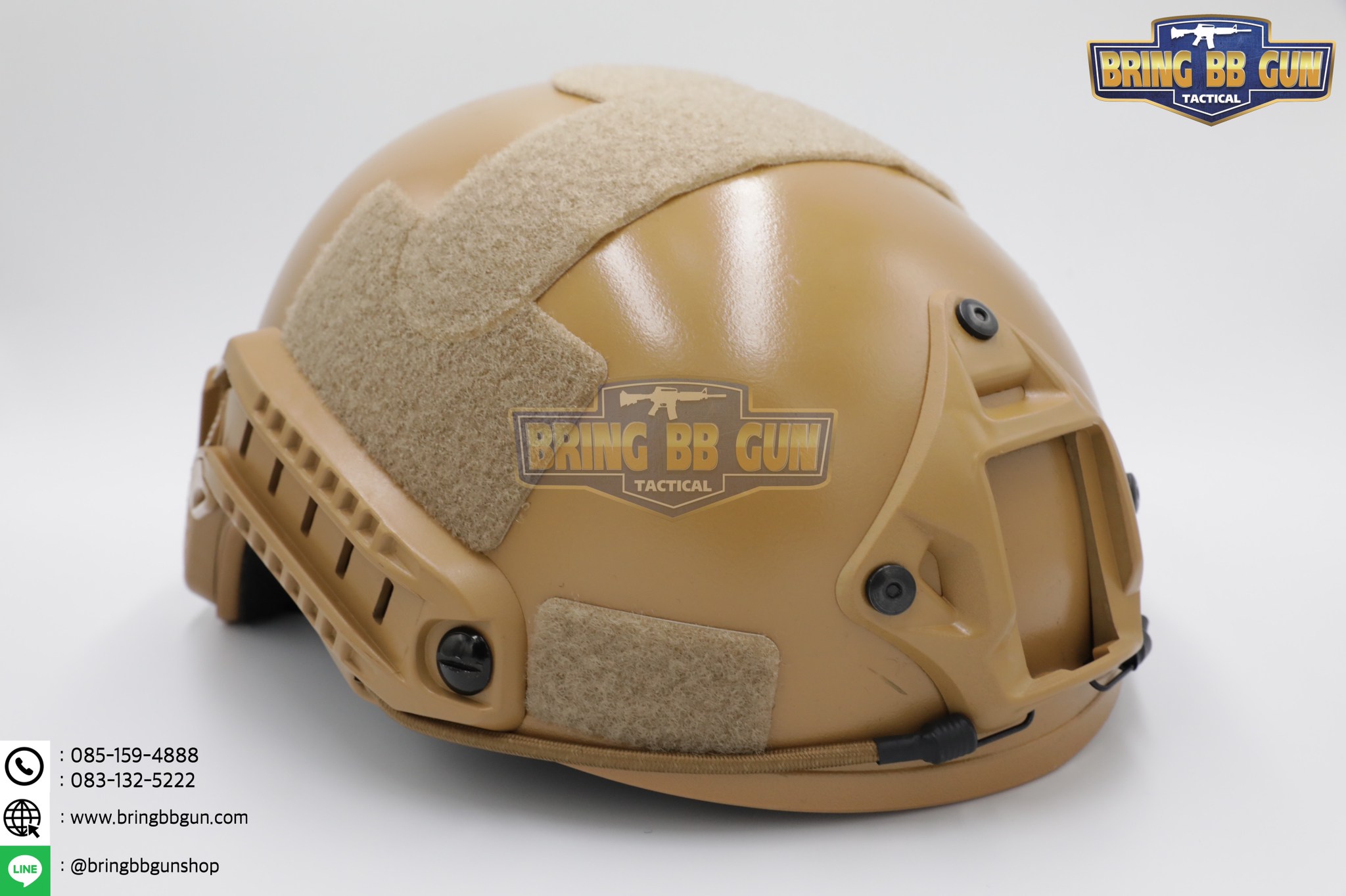 หมวก Fast (หมวกฟาส) (Fast Helmet MH type) รุ่น Strandard Version No holes