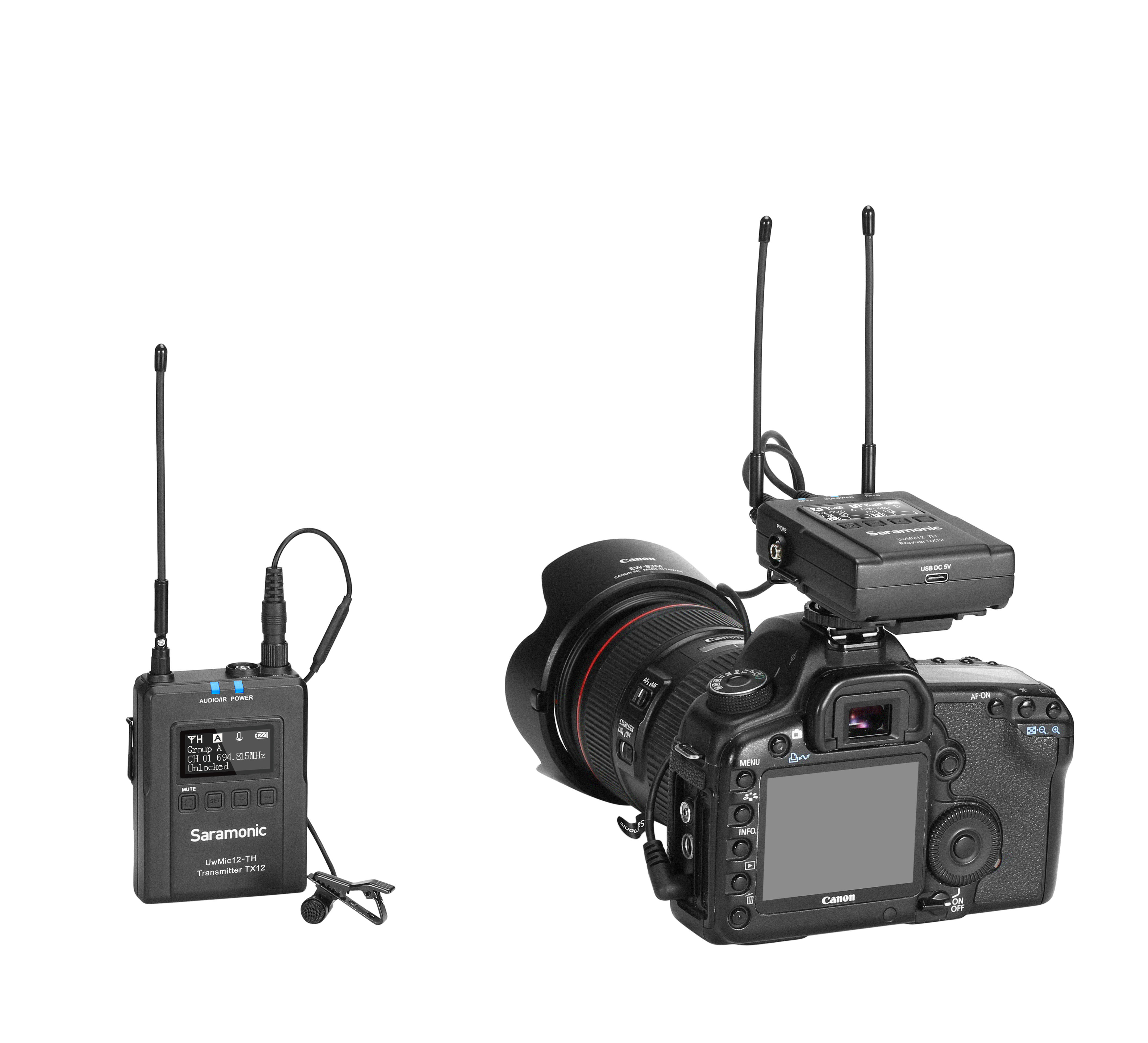 ไมโครโฟนไร้สาย Saramonic UwMic12TH Kit1 Wireless Microphone