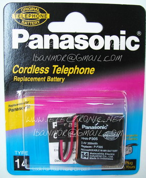 แบตเตอรี่ โทรศัพท์ไร้สายพานาโซนิคแท้ 100% รุ่น HHR-P305 (TYPE 14)