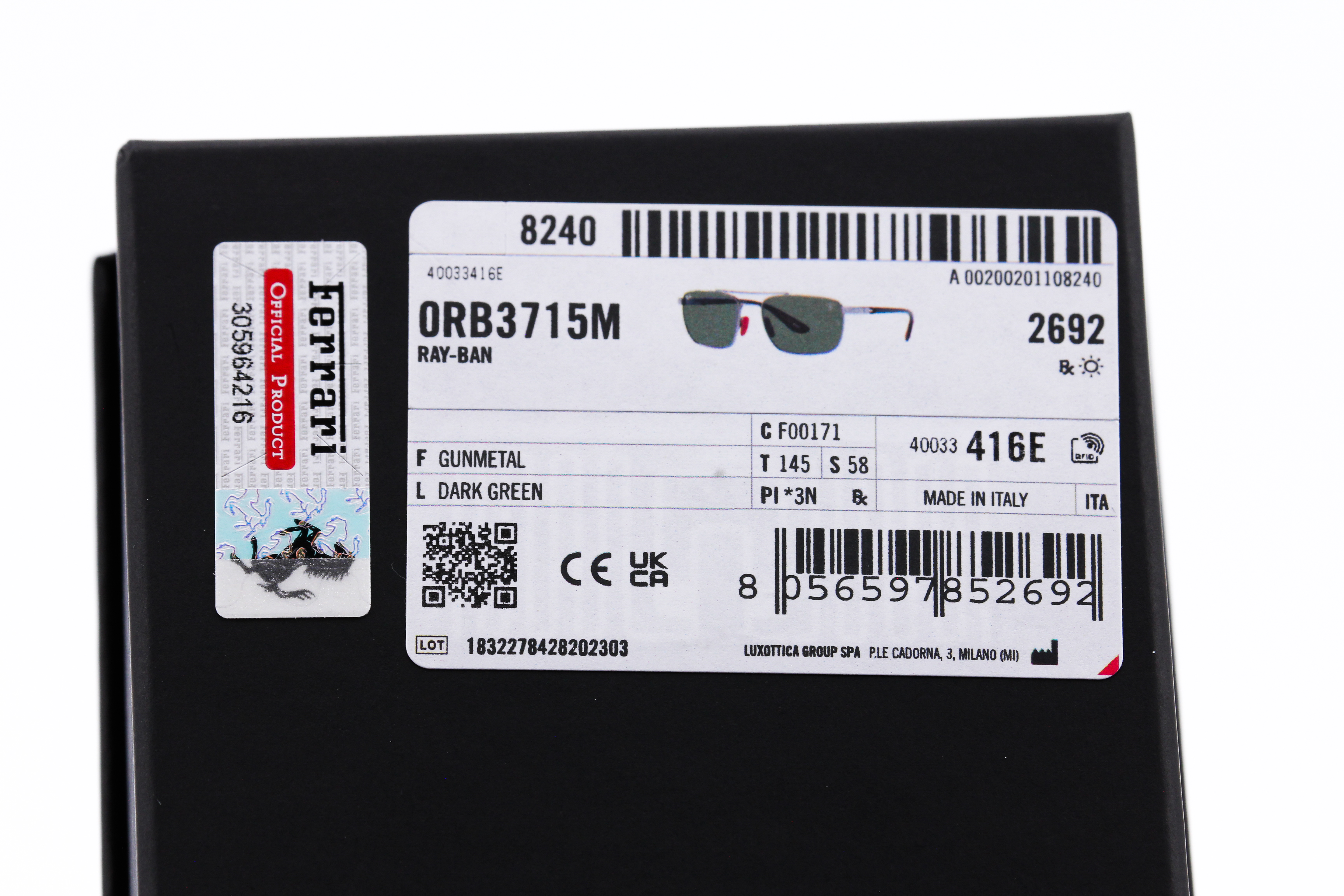 RayBan Ferrari Collection RB3715M F001/71
