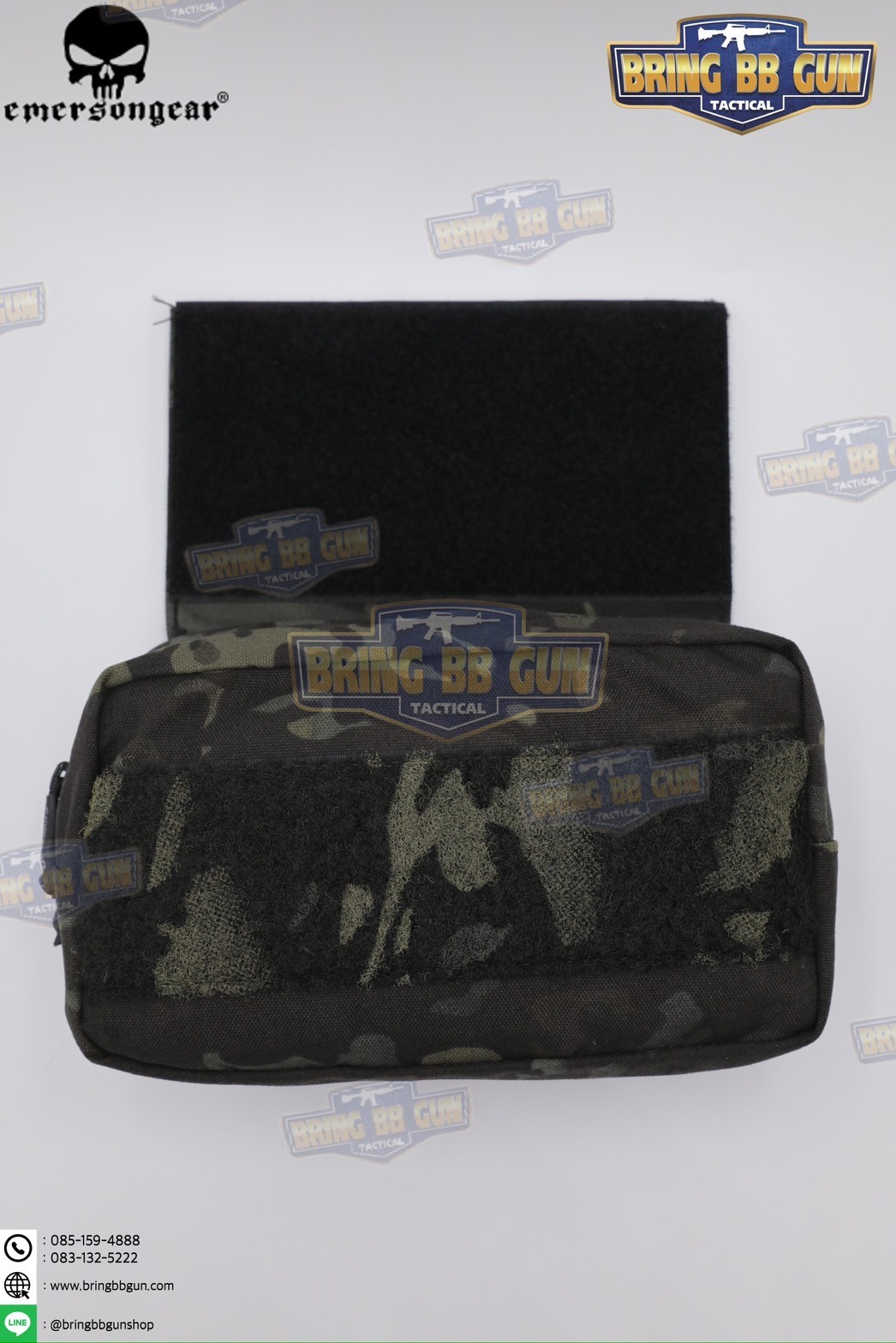 กระเป๋าจิงโจ้ติดเสื้อเวส ทรงสี่เหลี่ยม ยี่ห้อ Emerson (Emersongear Tactical Action Pouch) (Armor Carrier Drop Pouch) (Lower Accessories Pouch) (Drop Pouch)