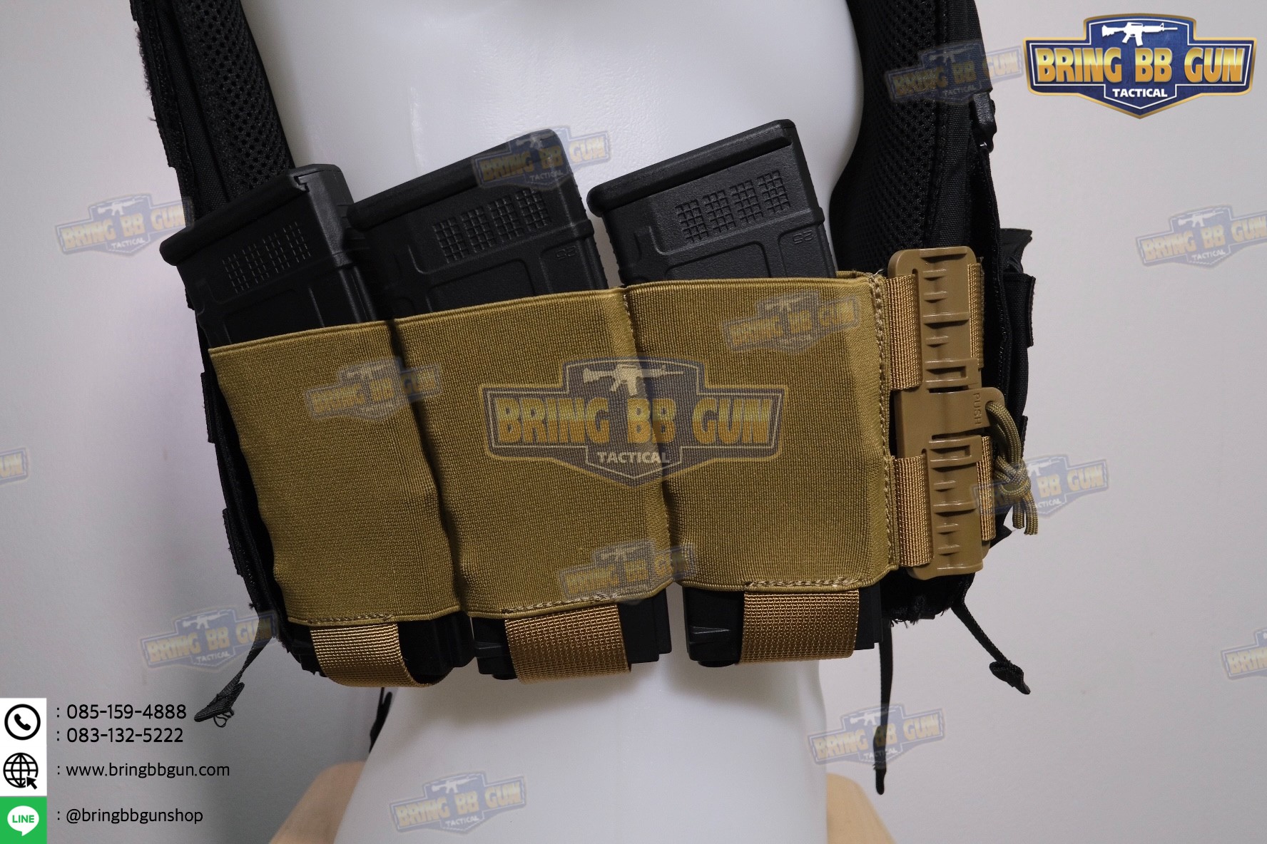 ชุดเซ็ตปลดเสื้อเกราะไว (ชุดสายโอบ-ปลดไว แบบยางยืด) (QD Elastic Cummerbund)