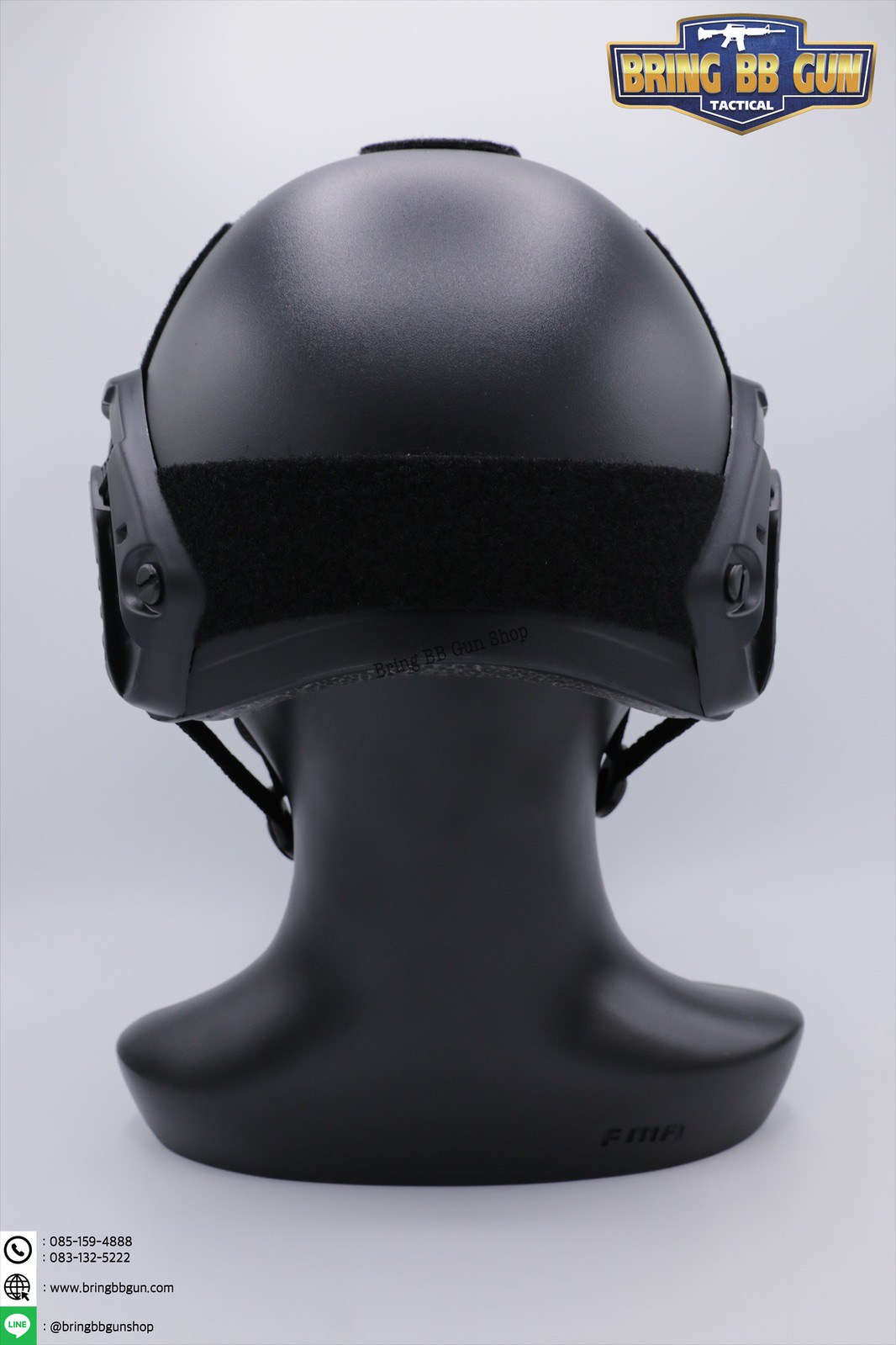 หมวกฟาสทรงเต็มใบ (Fast Helmet MH type) ยี่ห้อ Emerson รุ่น เลนส์กระจกทรงMH