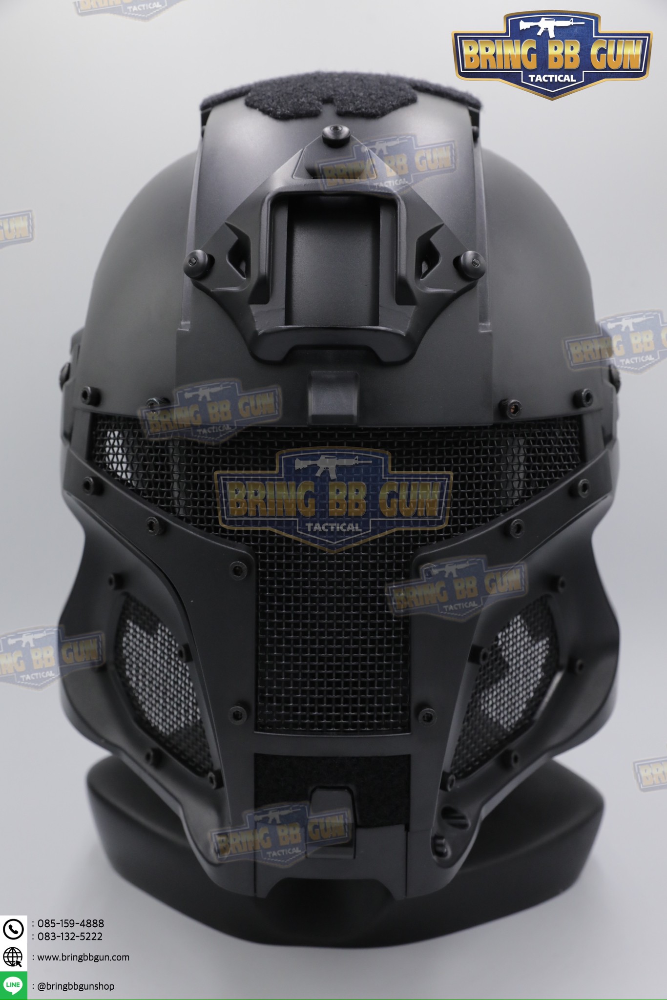 หน้ากากเต็มใบ Medieval Iron Warrior (หน้ากาก+หมวกฟาส)