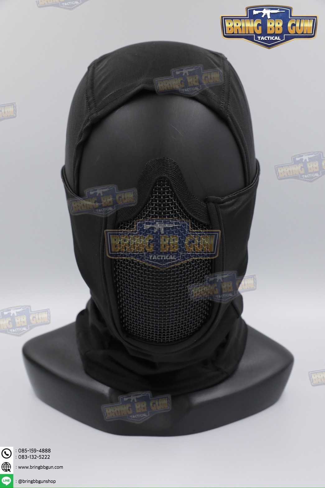 โม่ง+ตระแกรงเหล็กกันปาก (Tactical Headgear)