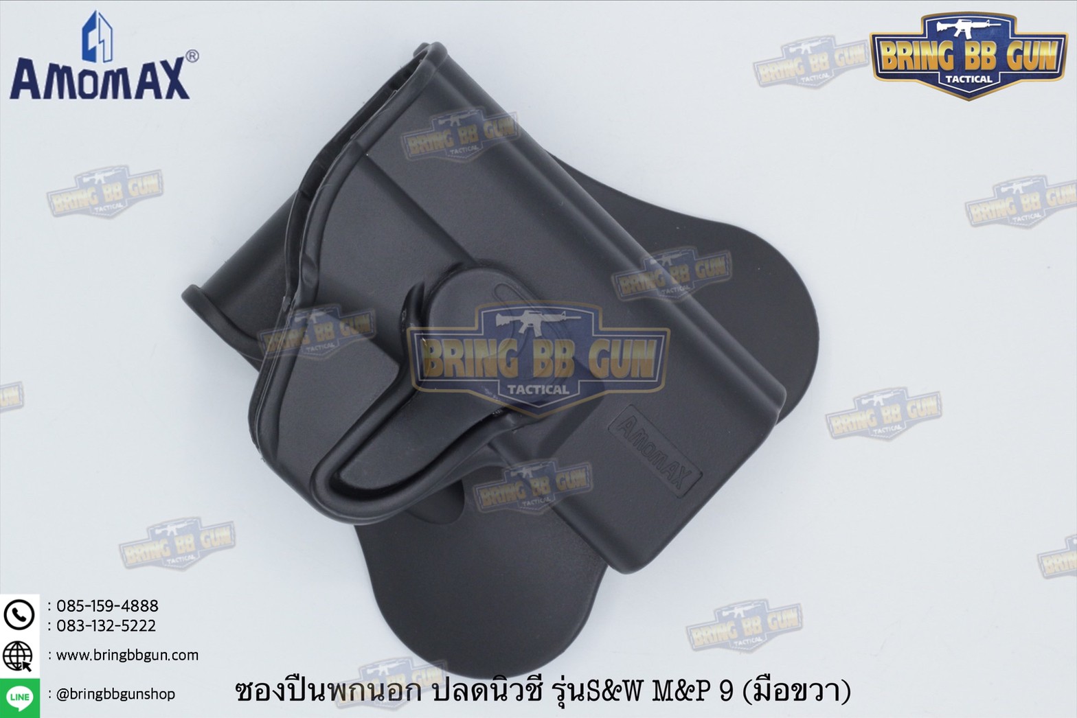 ซองปืนพกนอกปลดนิ้วชี้ ยี่ห้อ Amomax รุ่น S&W J Frame