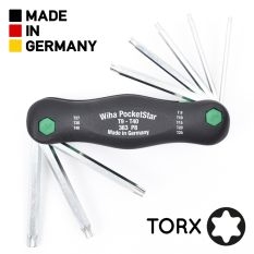 Wiha ชุดประแจหัว TORX แบบพับตัวใหญ่ 8ขนาด รุ่น 363 P8