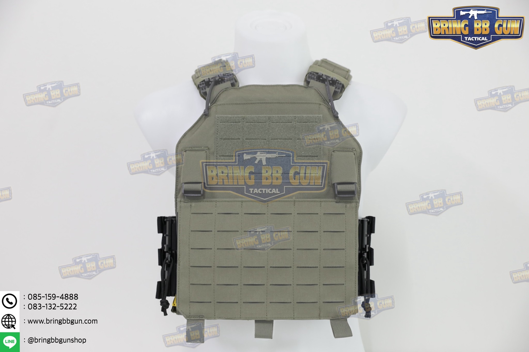 ชุดเซ็ตปลดเสื้อเกราะไว ชุดสายโอบ-ปลดไว (Vest single point quick release Mesh Cummerbund) (Quick Release Cummerbund Set)