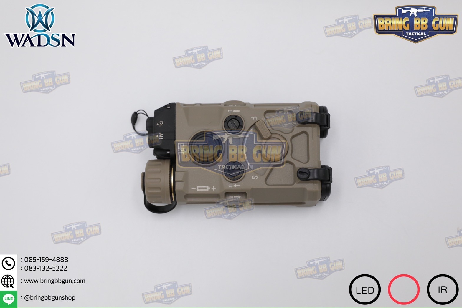 กล่อง Eo-tech OGL ยี่ห้อ WADSN รุ่น พลาสติก (เลเซอร์ชี้เป้าสีแดง) (OGL) (EOTECH OGL) (ON-GUN-LASER)