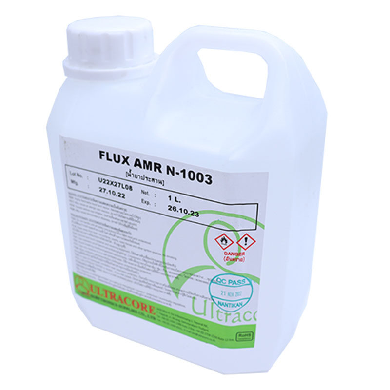น้ำยา FLUX AMR-N1003 | 99-06-0513 | Ultracore | น้ายาประสานชนิดน้ำ | ใช้สำหรับลวดบัดกรีแบบ Lead Free