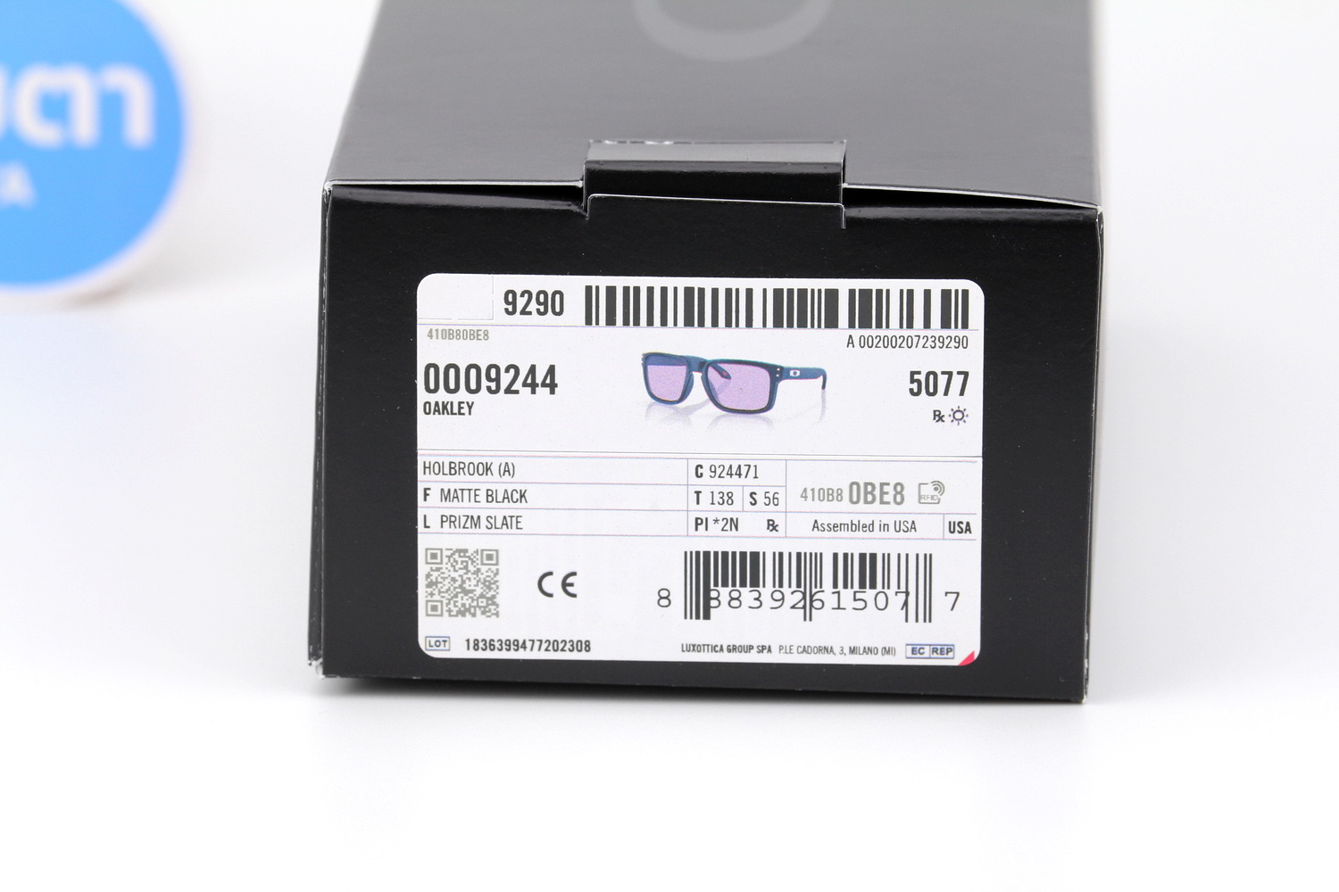 Oakley HOLBROOK Matte Black/Prizm Slate SKU#OO9244-71 (ASIA FIT)