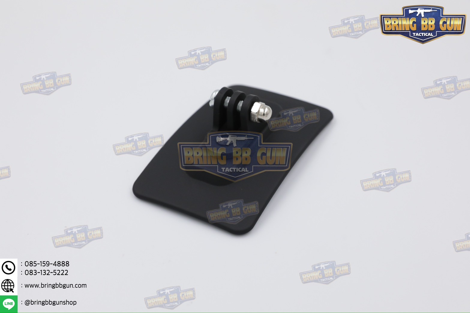 ขาจับกล้อง-ไฟฉายแบบตีนตุ๊กแกติดหมวกยุทธวิธี (เพลทจับกล้อง-ไฟฉายติดหมวกฟาส) (Tactical Helmet Attach M-Lok Plate)